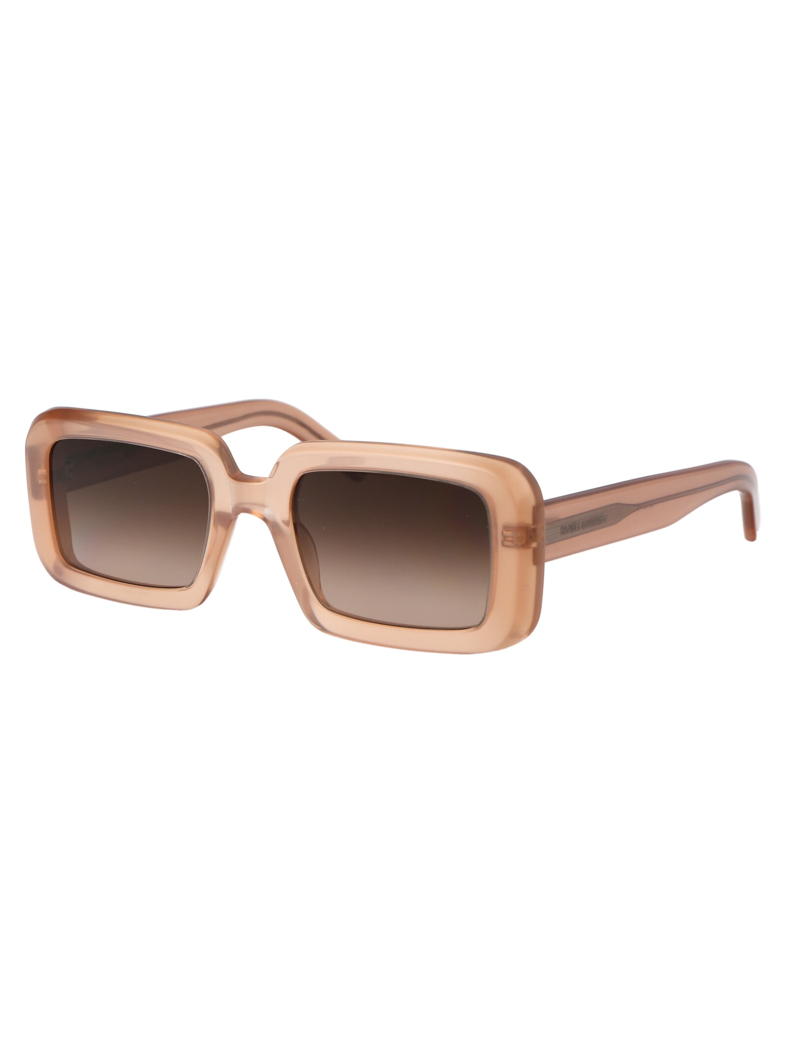 Shop Saint Laurent Sl 534 Sunrise Sunglasses In 014 Orange Orange Brown
