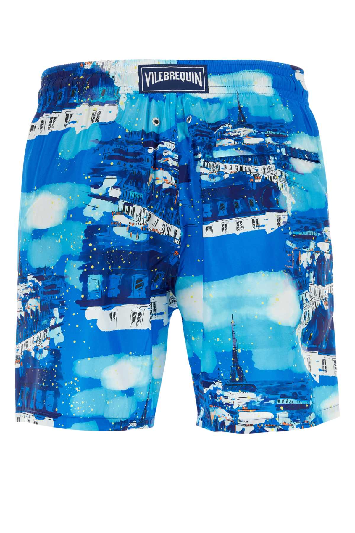 Vilebrequin Printed Polyester Swimming Shorts In Bleuneon