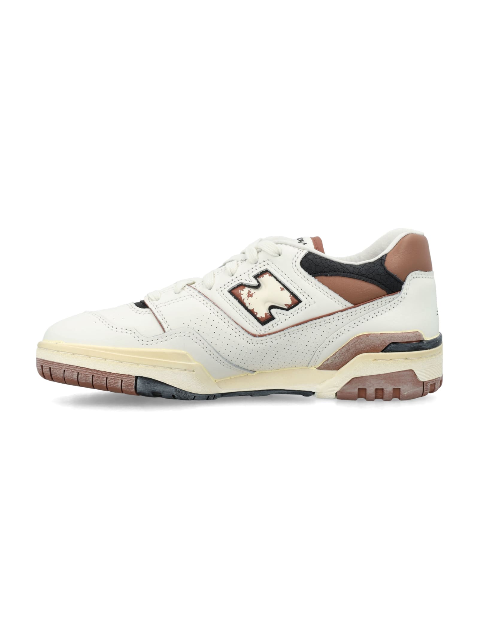 Shop New Balance 550 Sneakers In White Beige