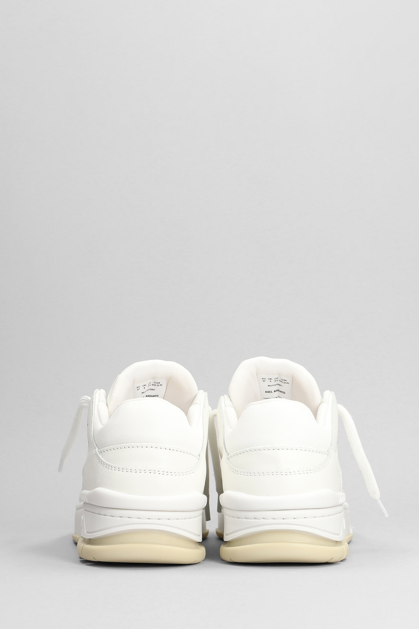 Shop Axel Arigato Area Lo Sneakers In White Leather In Bianco