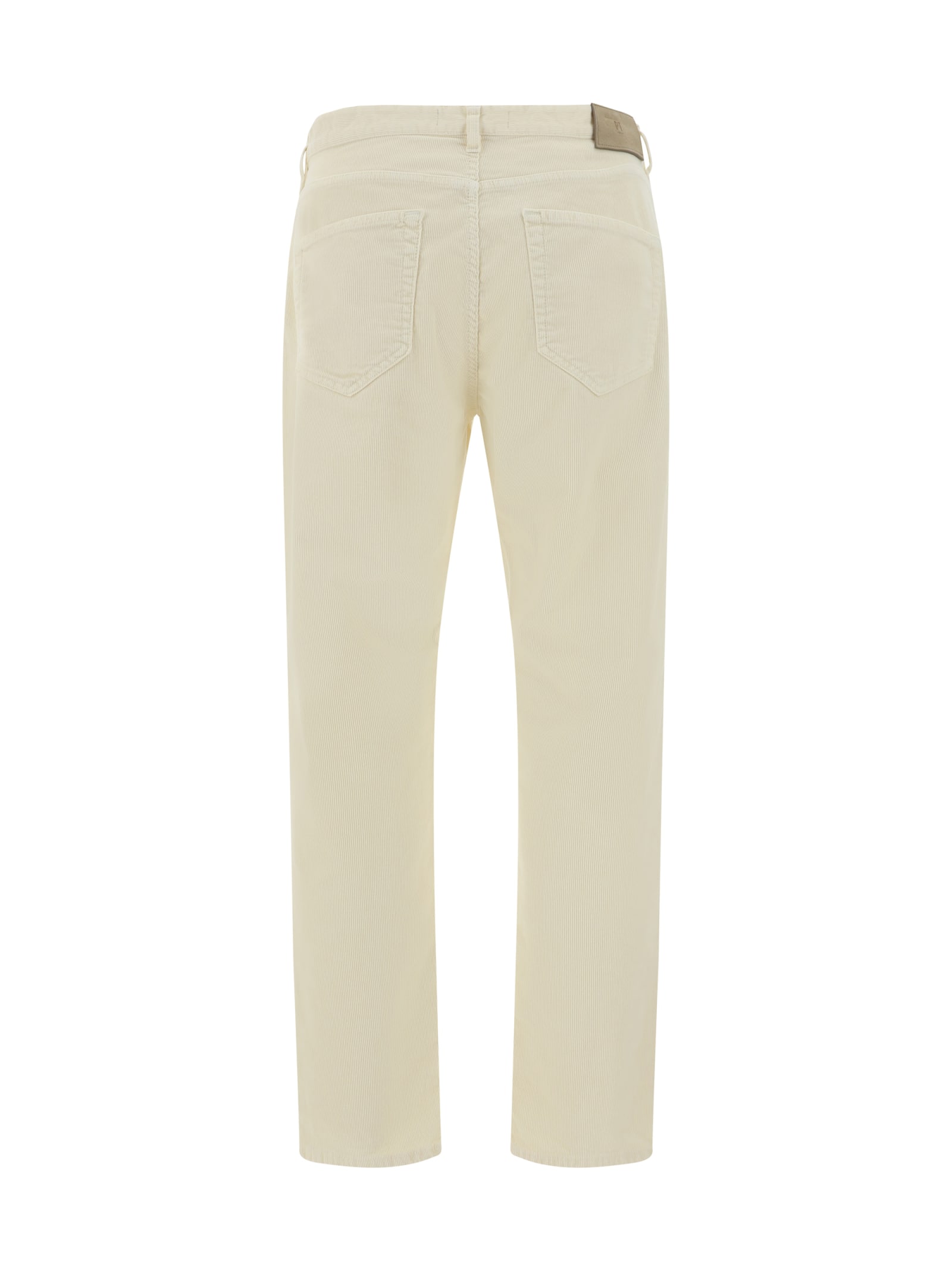 Shop Pt Torino Pants In Bianco Lana Pigmento