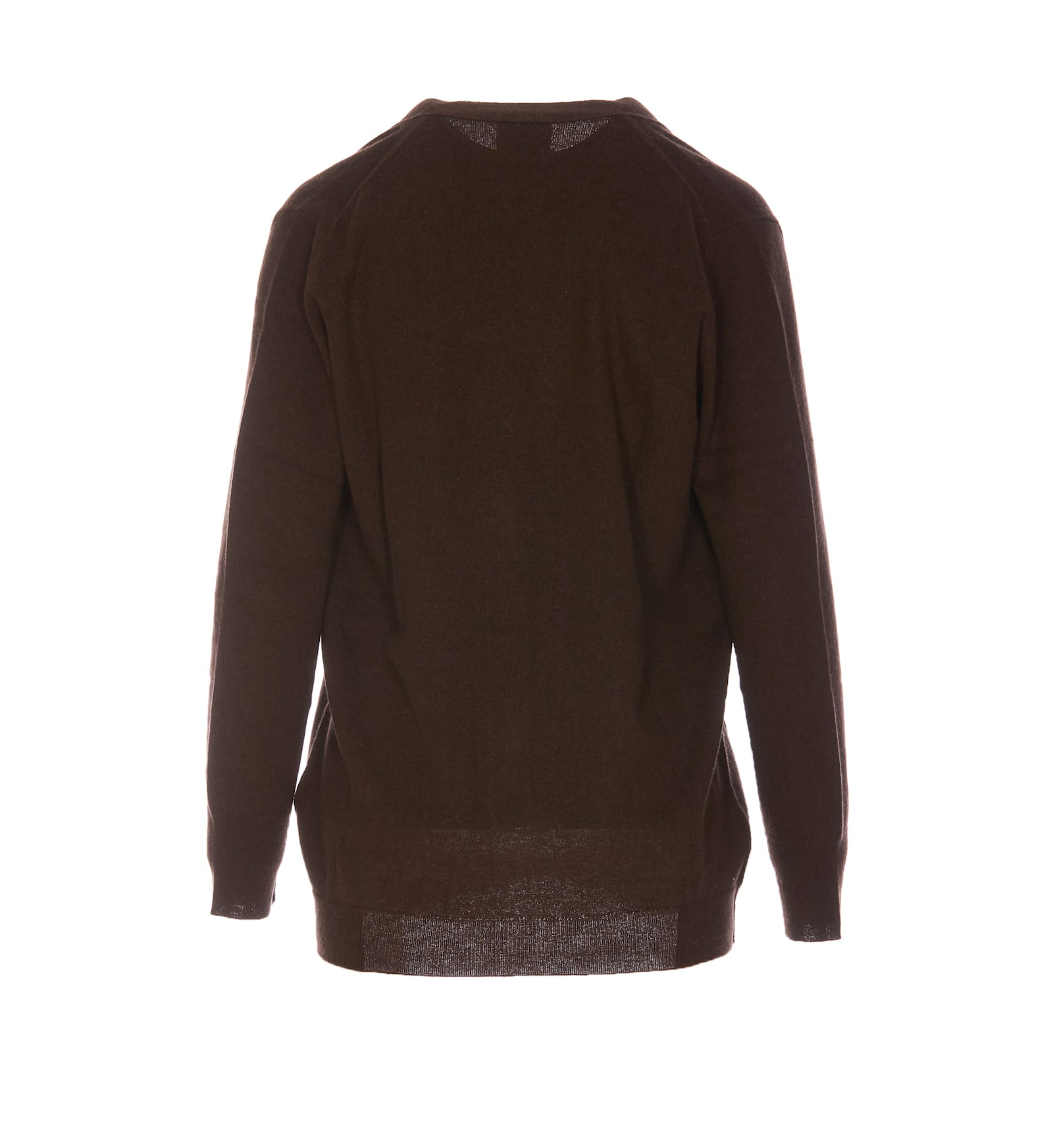 Shop Allude Cardigan In Brown