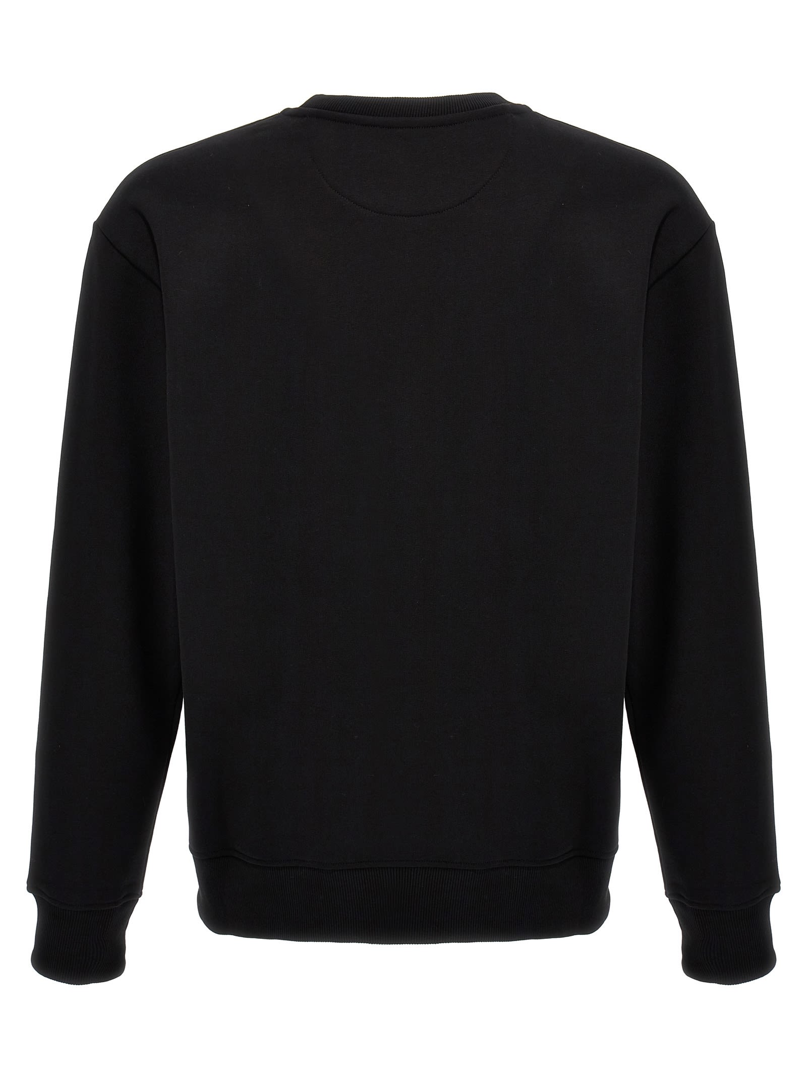 Shop Valentino Logo Print Sweatshirt In Black