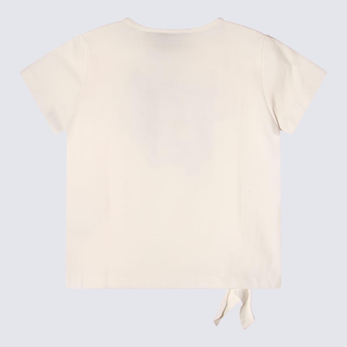 Versace Kids' White Cotton T-shirt In Bianco/multi