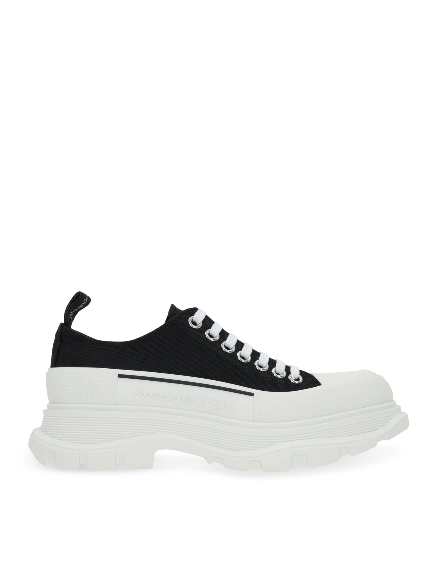 Shop Alexander Mcqueen Shoe Tread.fa.s.rub. Can.sa./tr.sl.band/mcq.ri. In Black White
