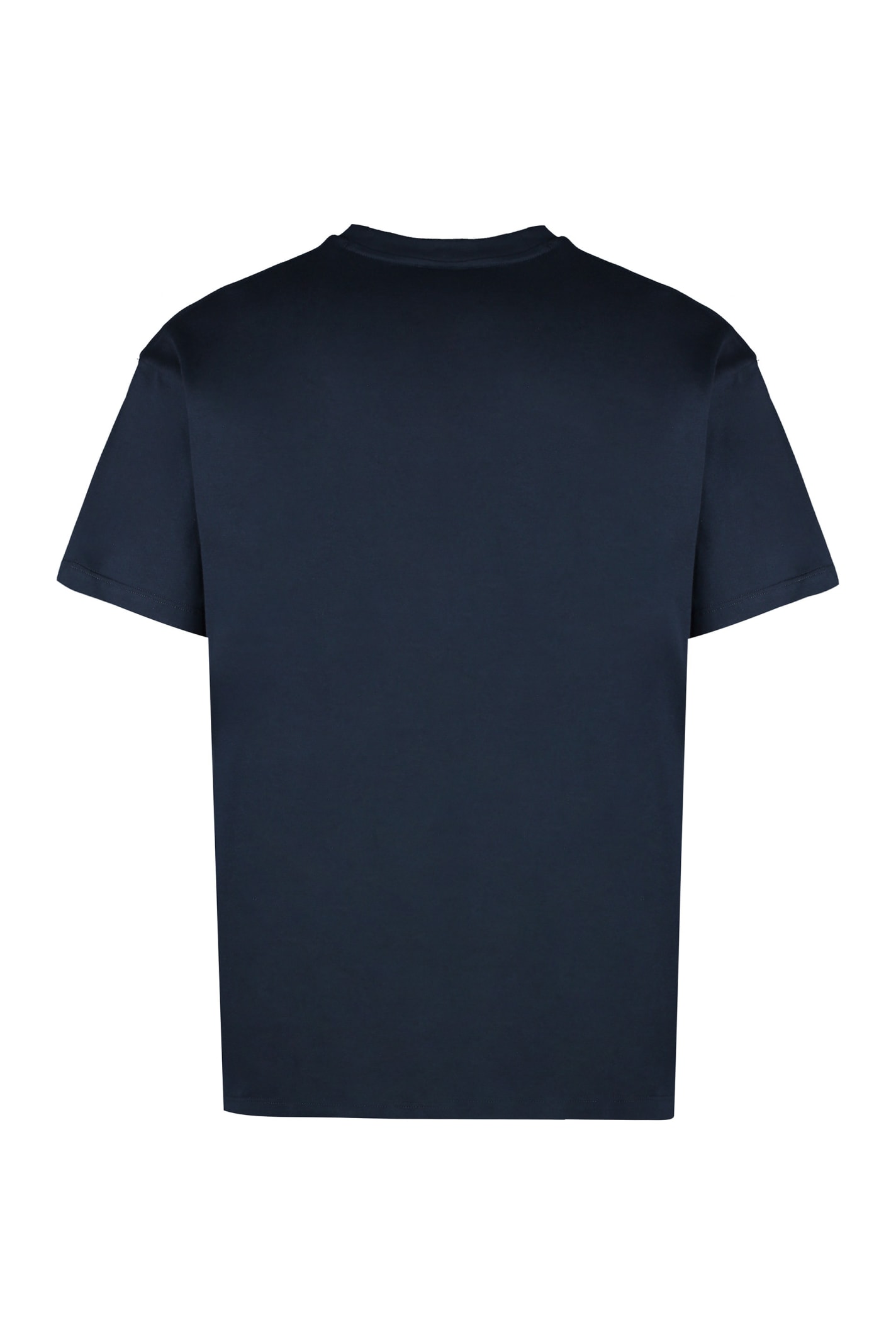 Shop Paul&amp;shark Logo Cotton T-shirt In Blue