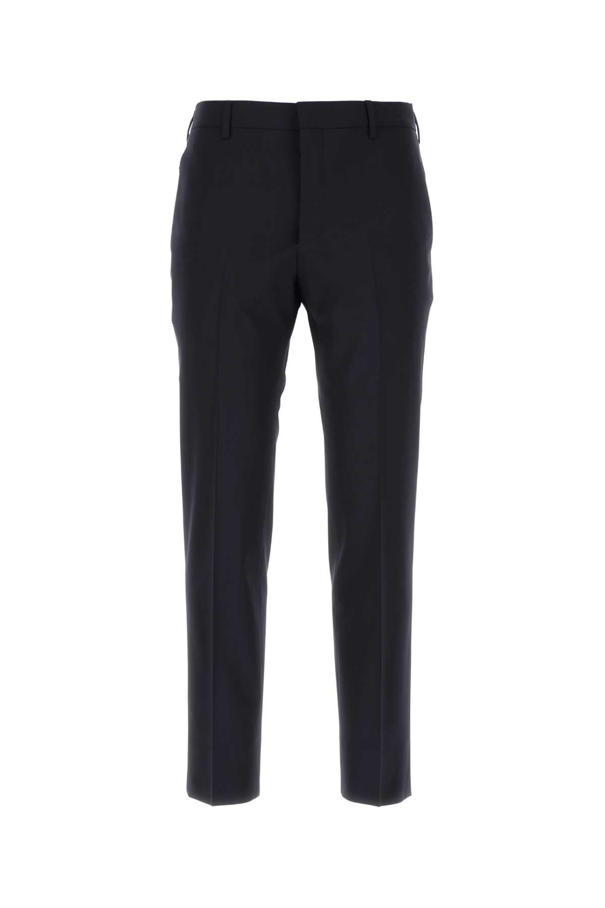 Prada Wool Stretch Pant With Pockets And Loops In F0svf