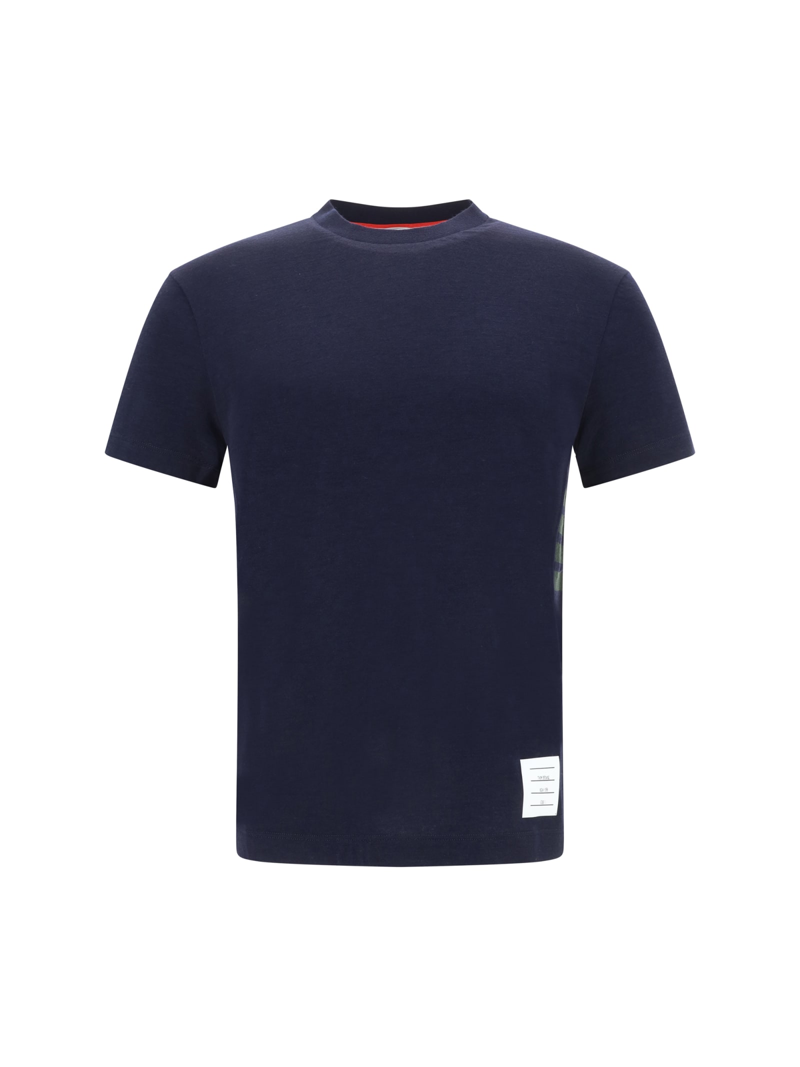 Shop Thom Browne T-shirt In Navy