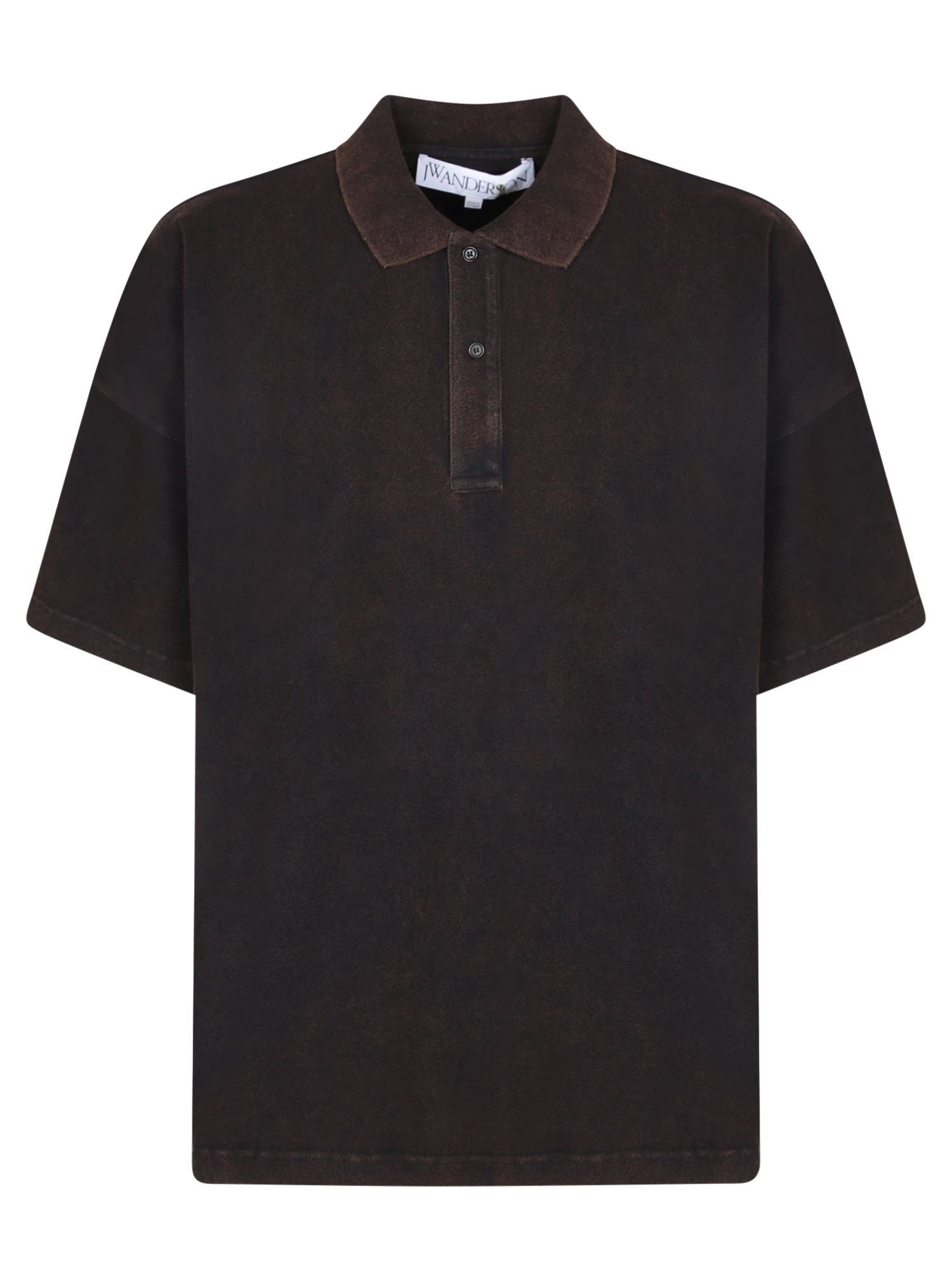 Shop Jw Anderson Anchor Brown Polo Shirt
