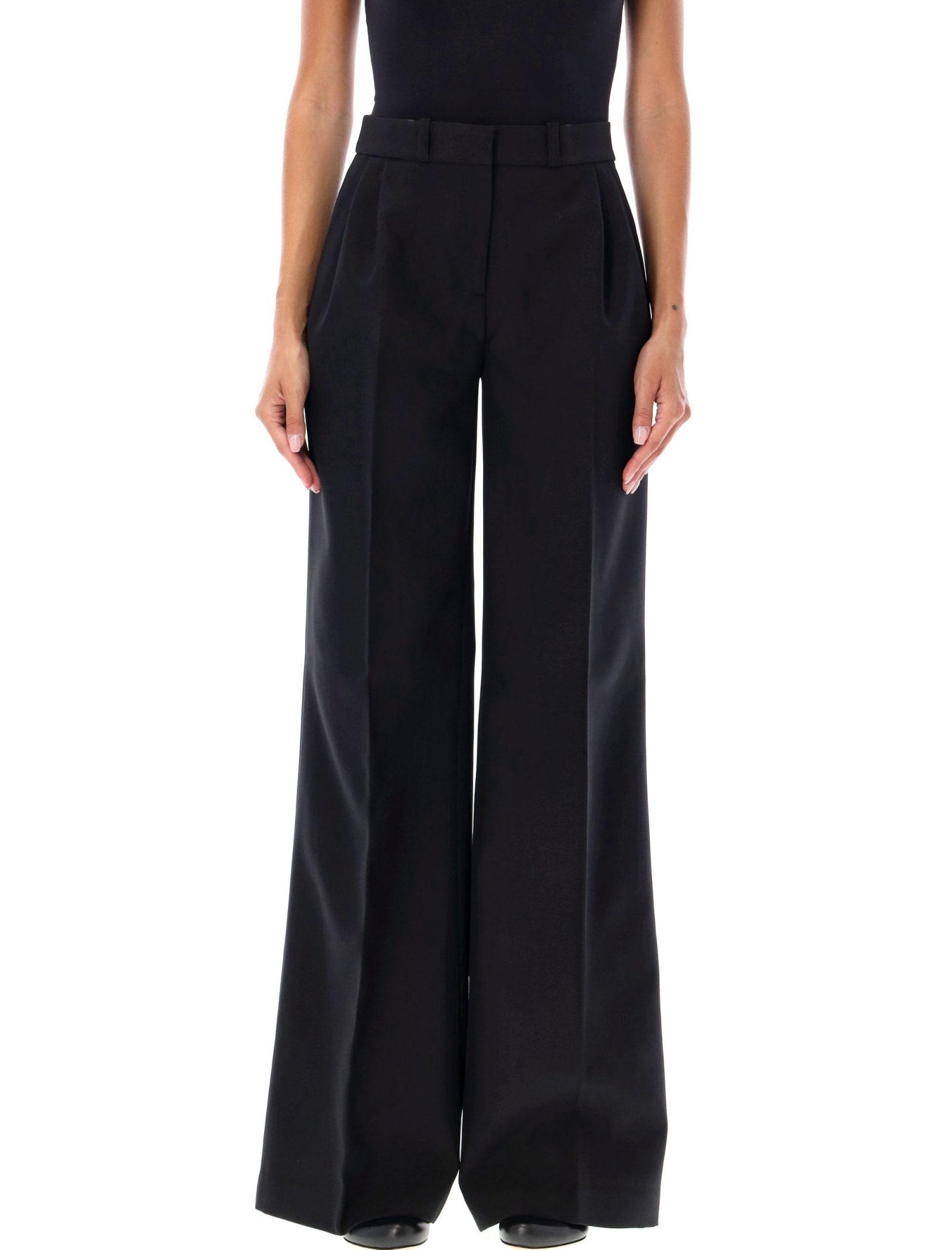 Shop Coperni Wide Leg Tailored Pant In Black