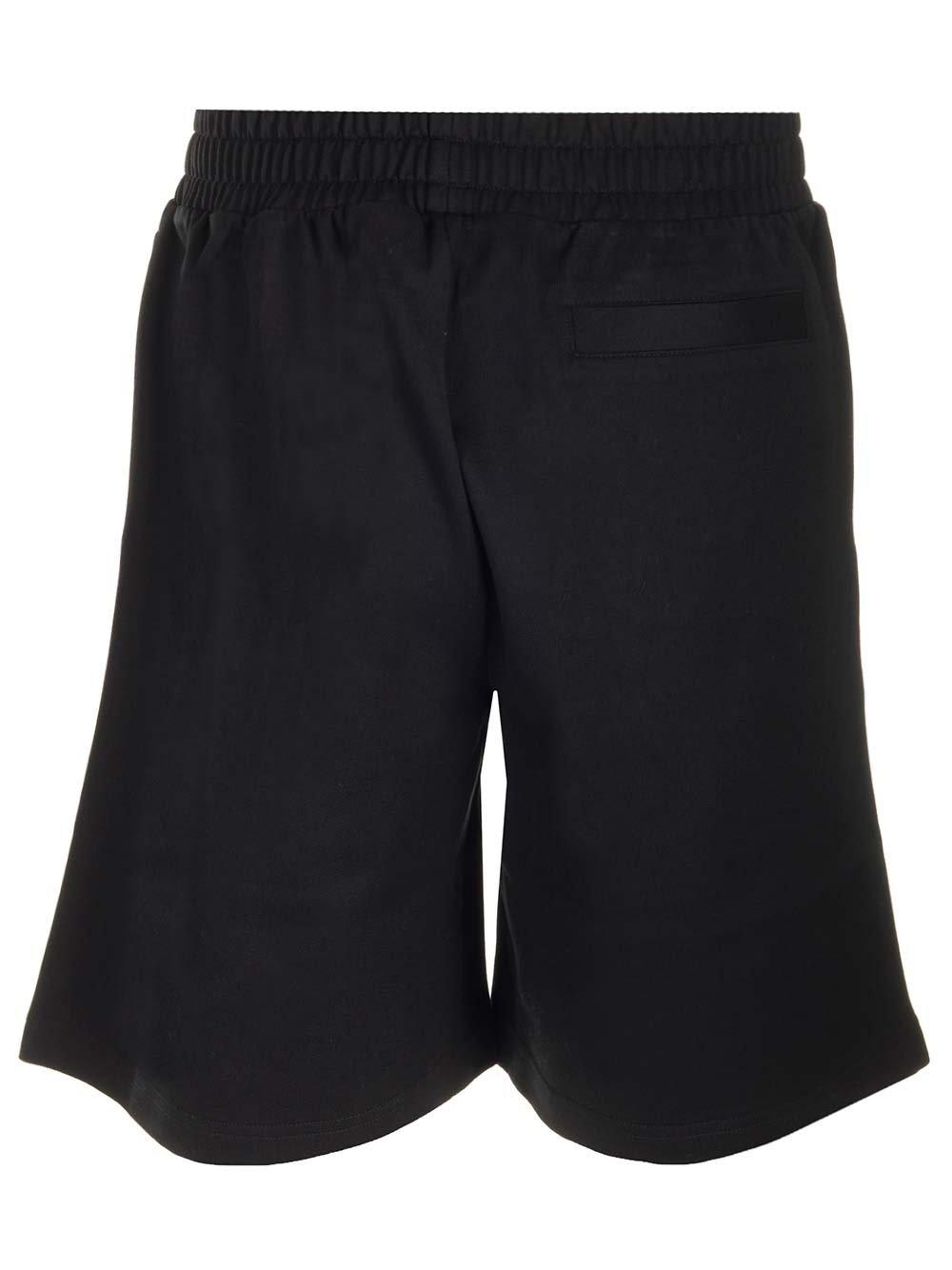 Shop Palm Angels Logo Plaque Sweat Shorts In Black