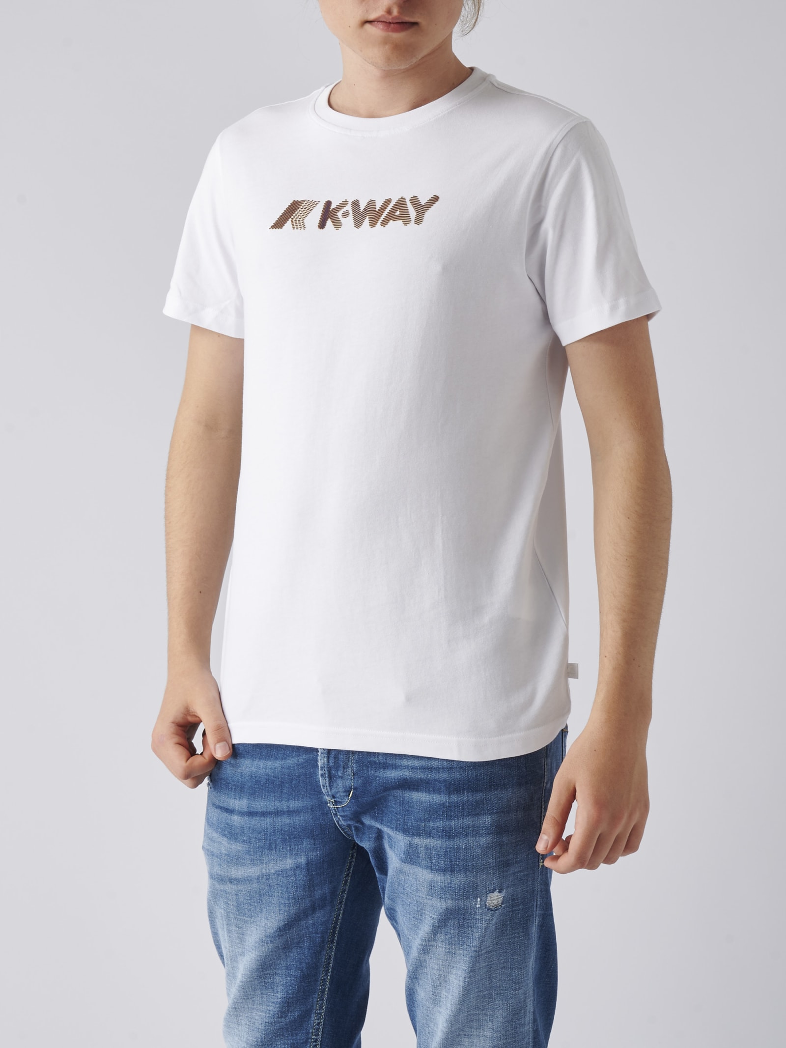 K-Way Elliot 3d Stripes Logo T-shirt