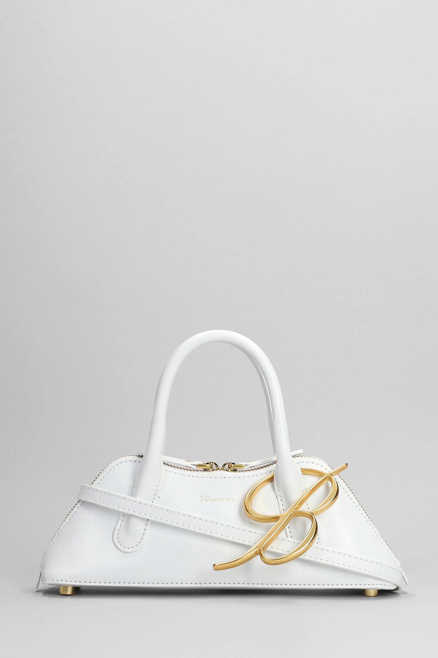 Blumarine Shoulder Bag In White Leather