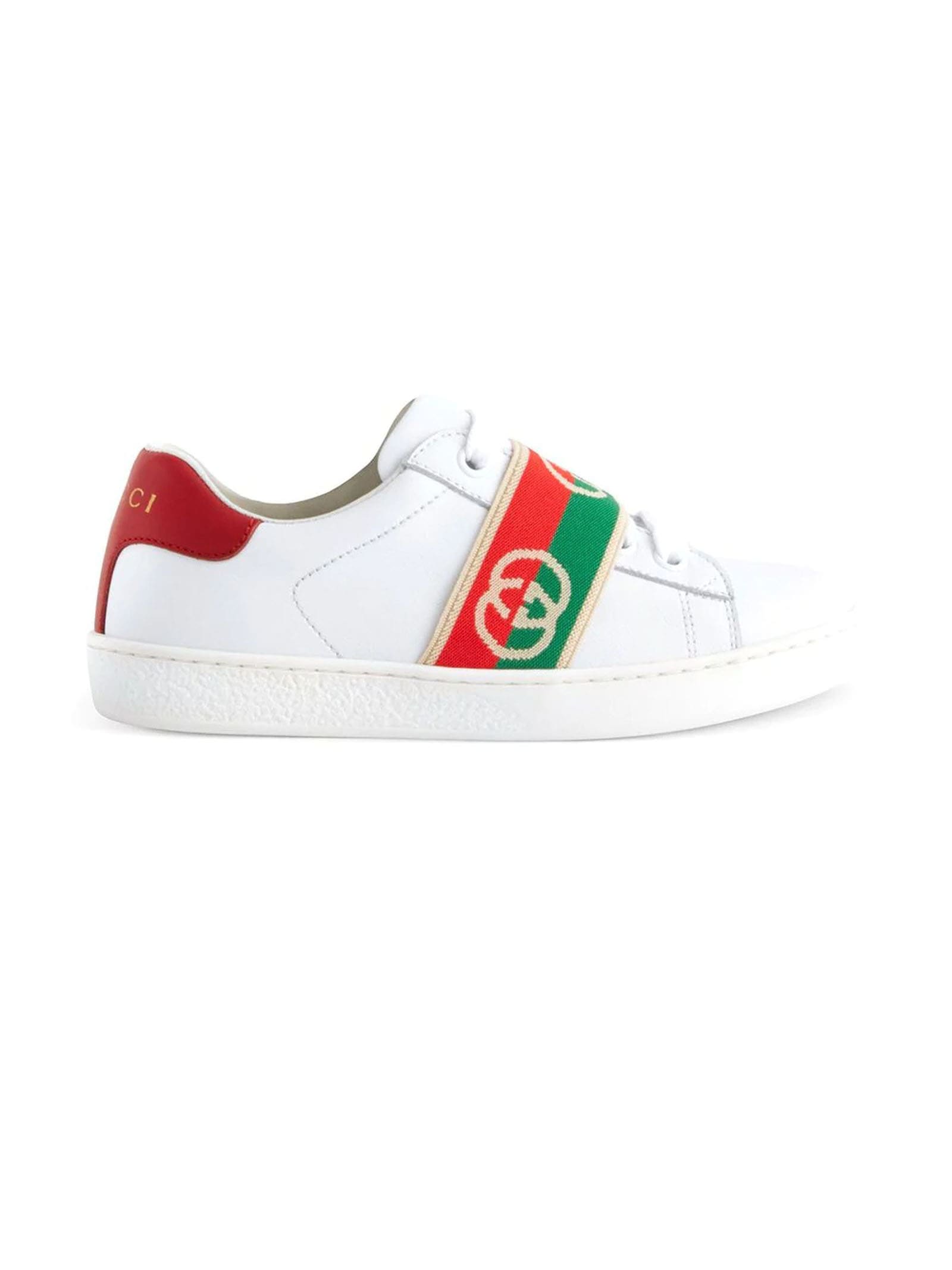 Gucci Childrens Ace Sneaker With Interlocking G
