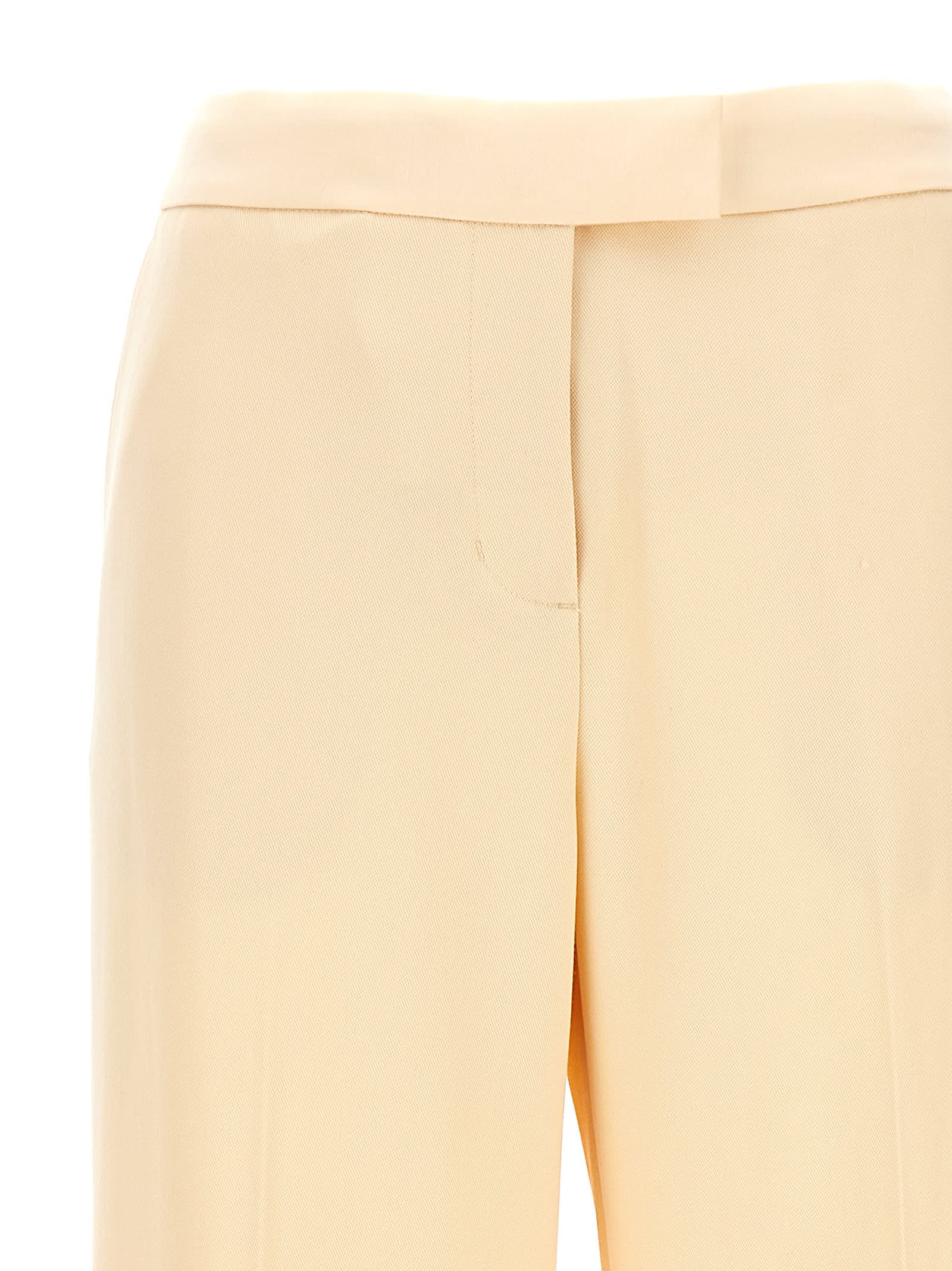 Shop Zimmermann Illustration Straight Tux Pants In Beige