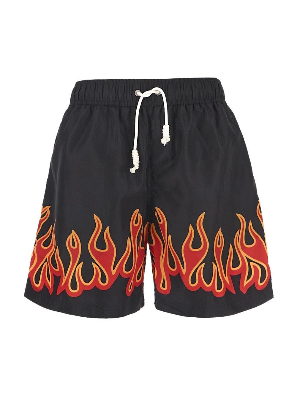 Palm Angels Burning Flames Swimsuit