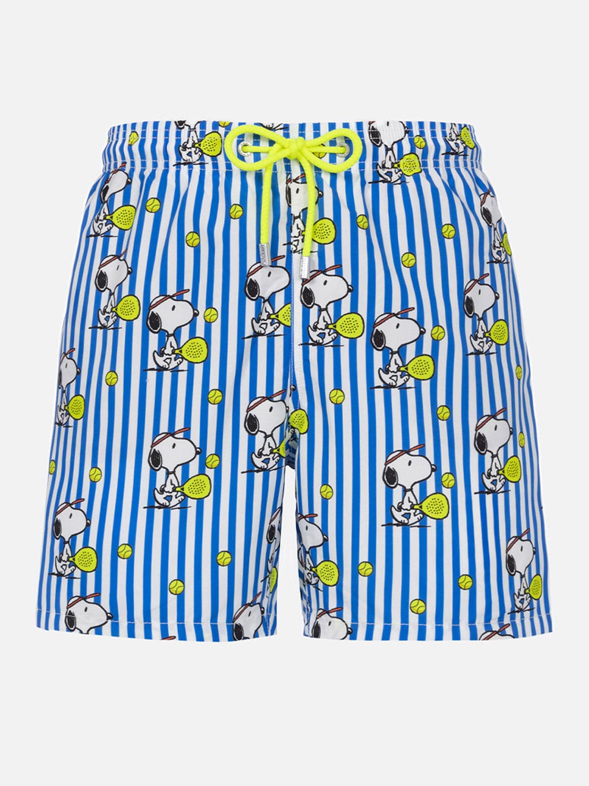 Mc2 Saint Barth Patterned Swim Shorts In Blue