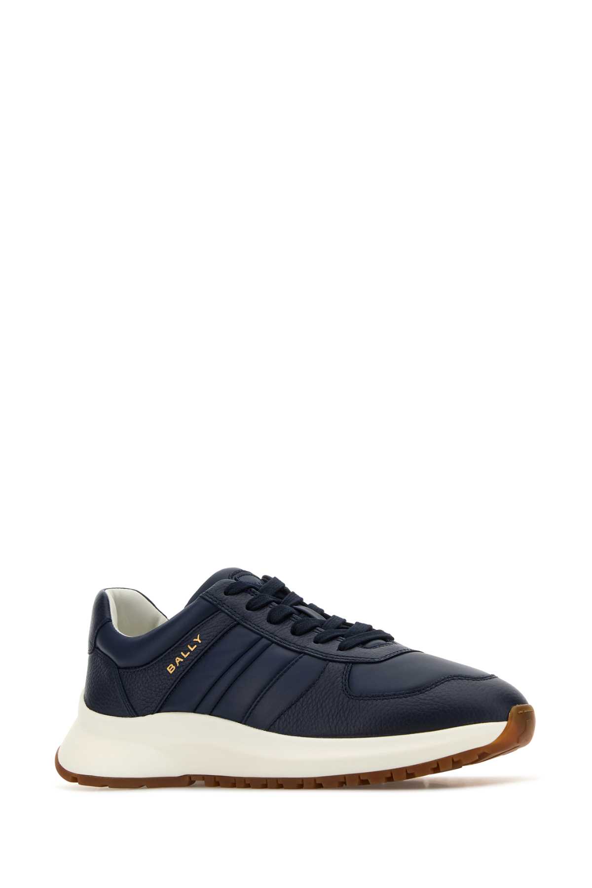 Shop Bally Blue Leather Darsyl Sneakers In Marine17