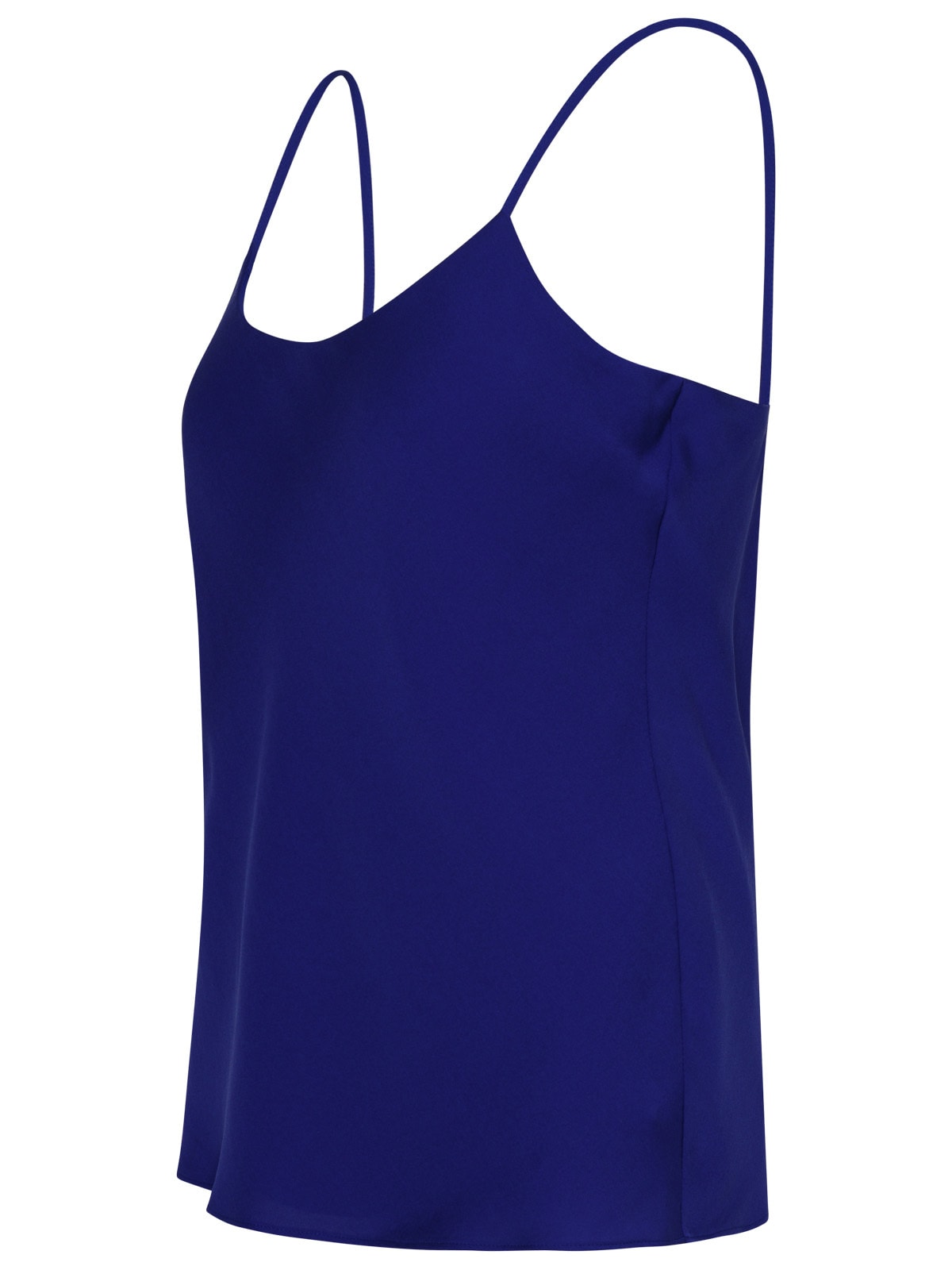 Max Mara Blue Silk Oboli Tank Top In Blue