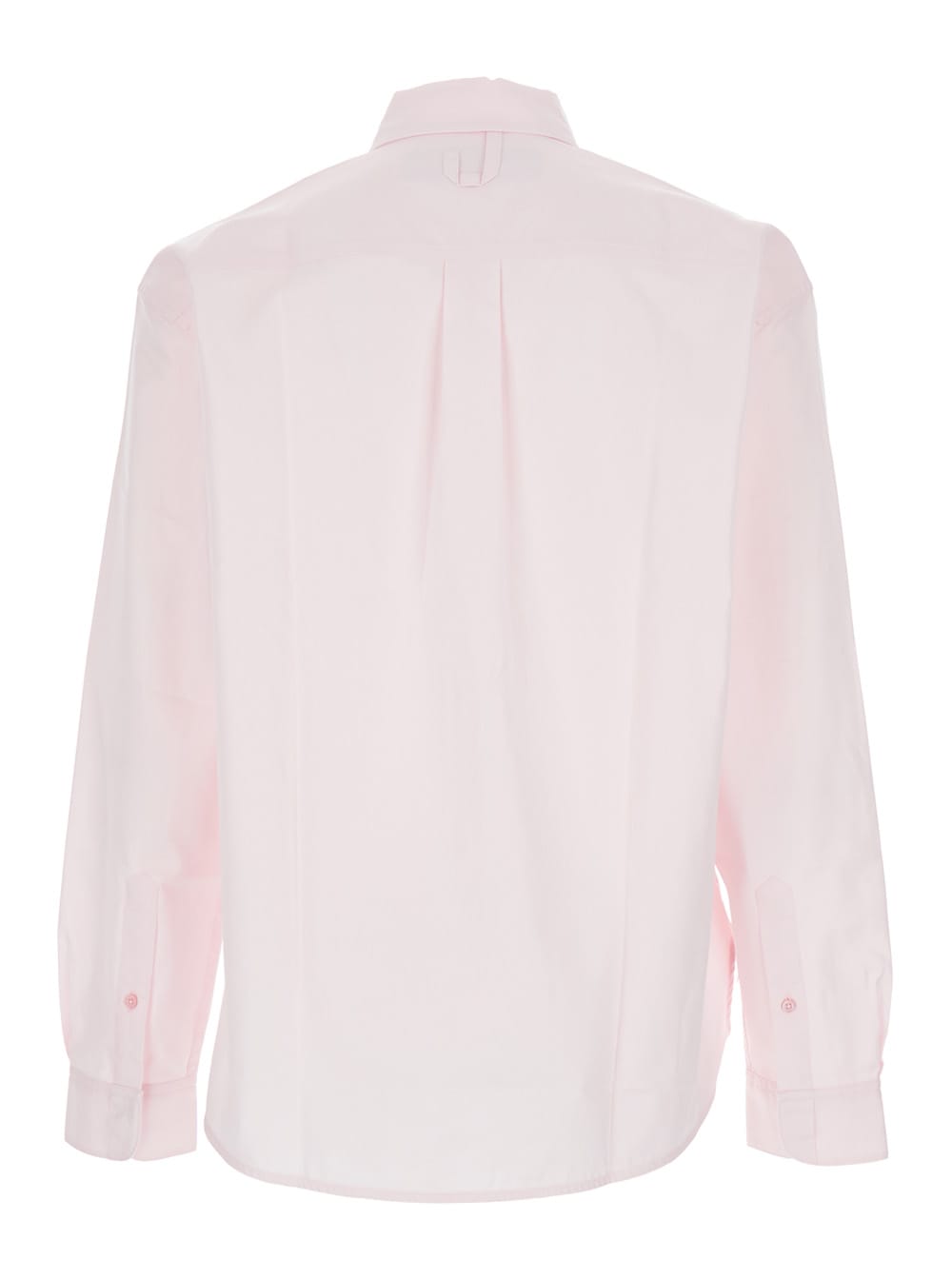 Jacquemus Simon Pink Shirt With Logo Lettering On The Front In Cotton Man In Pink