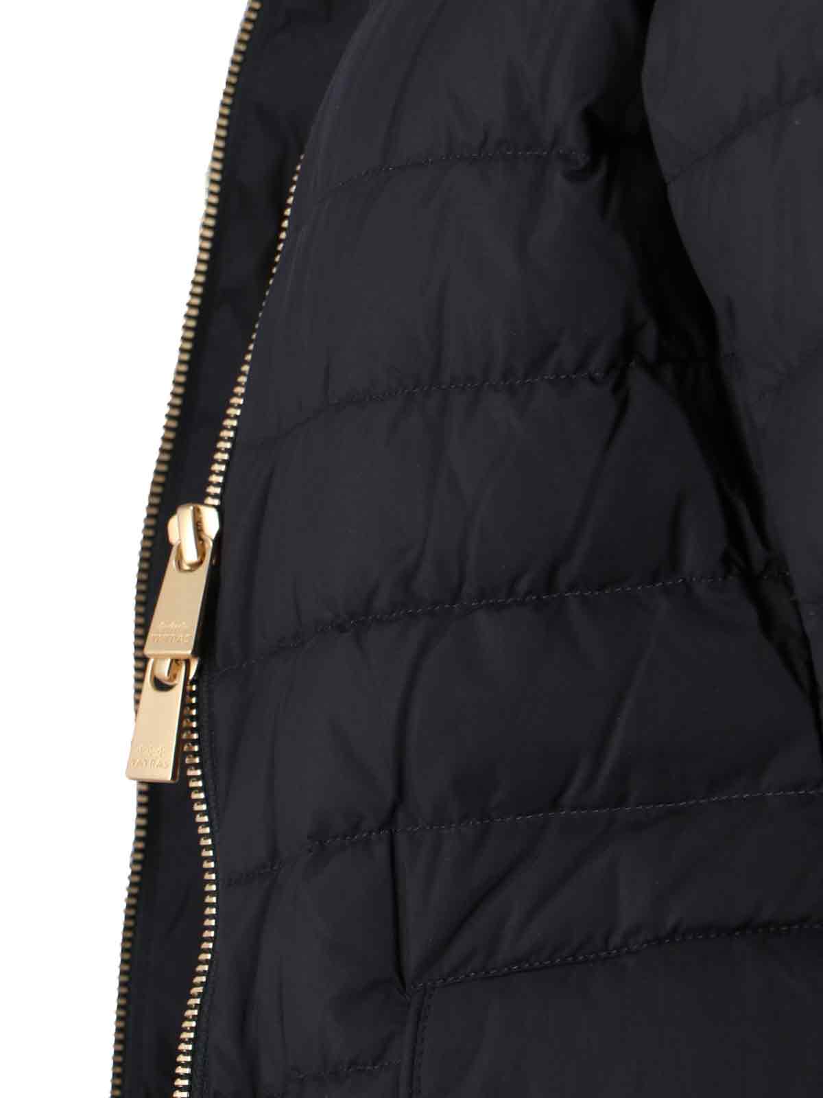 Shop Tatras Crew-neck Down Jacket In Black