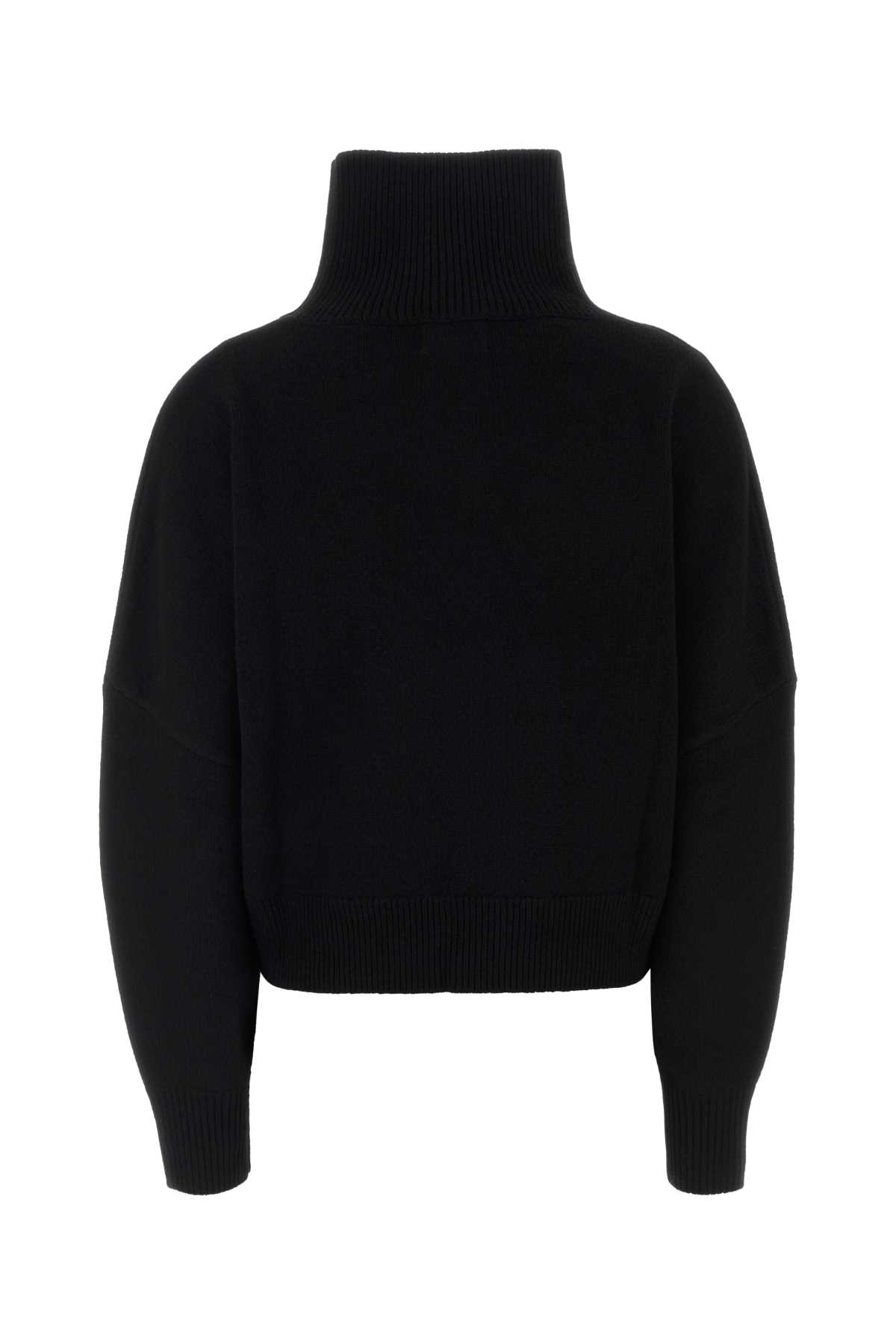 Loulou Studio Loulou Loulou De Saison Luke Wool-cashmere Stand Collar Sweater In Black