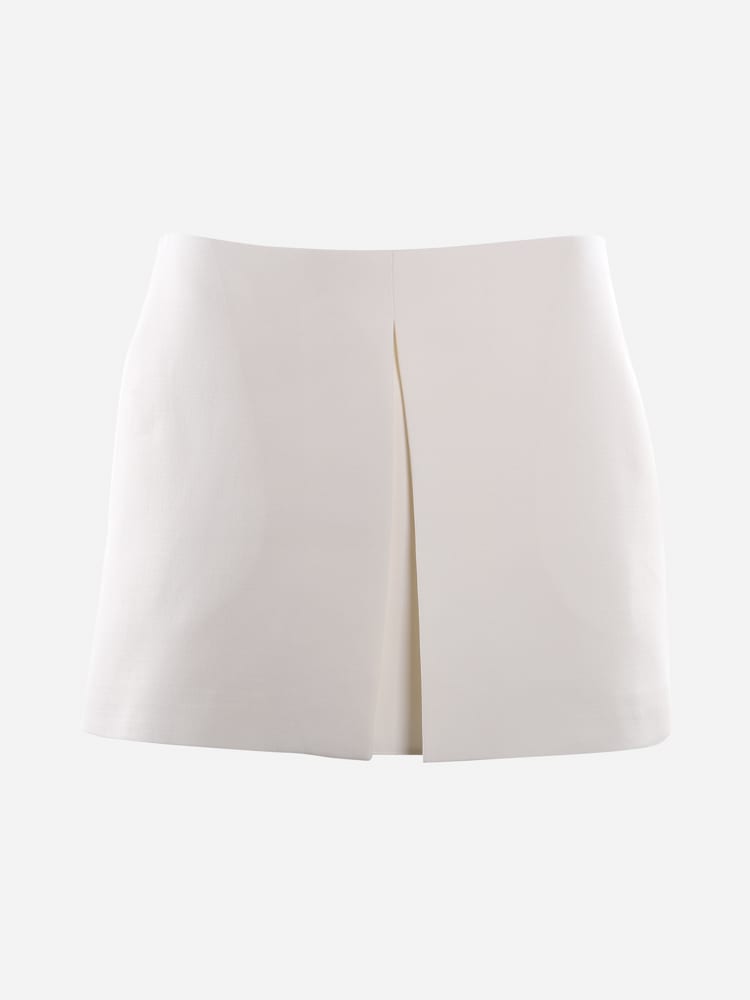 Valentino Shorts Made Of Wool With Silk Inserts