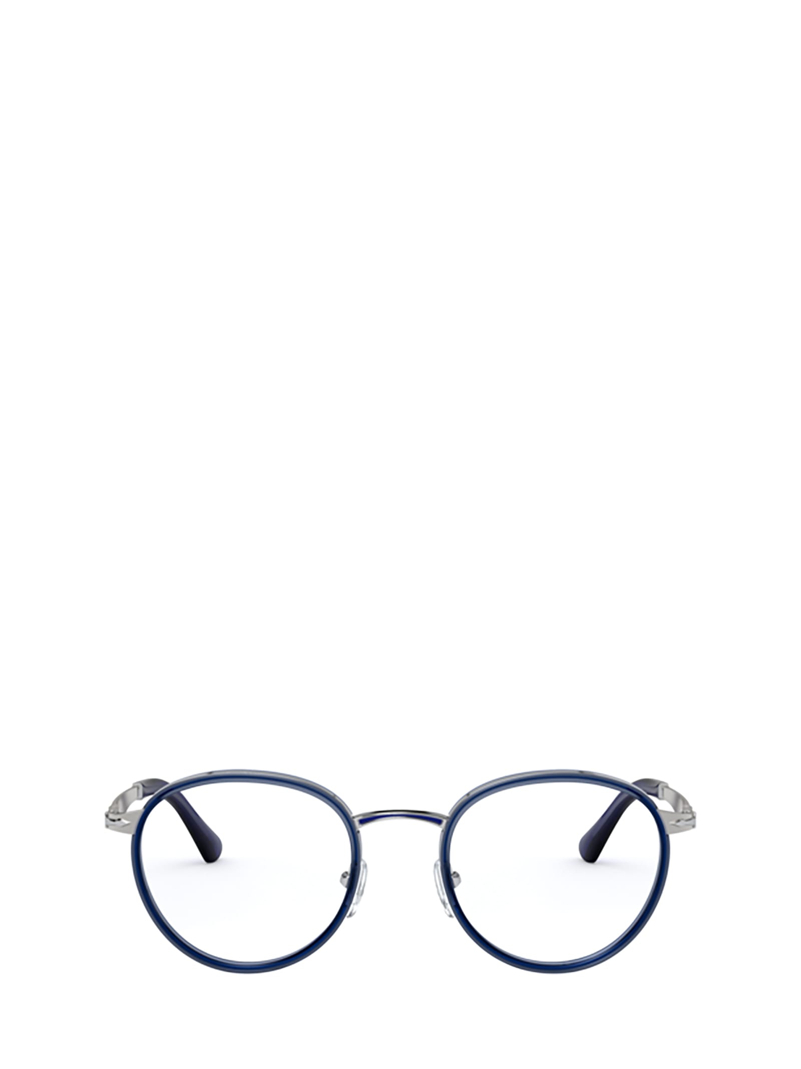 Persol Po2468v Silver Unisex Eyeglasses In Silver