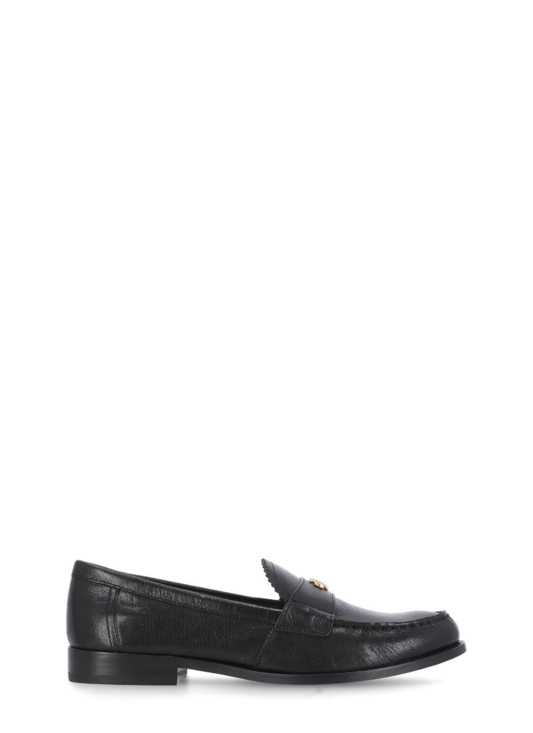 Shop Tory Burch Leather Loafer In Black