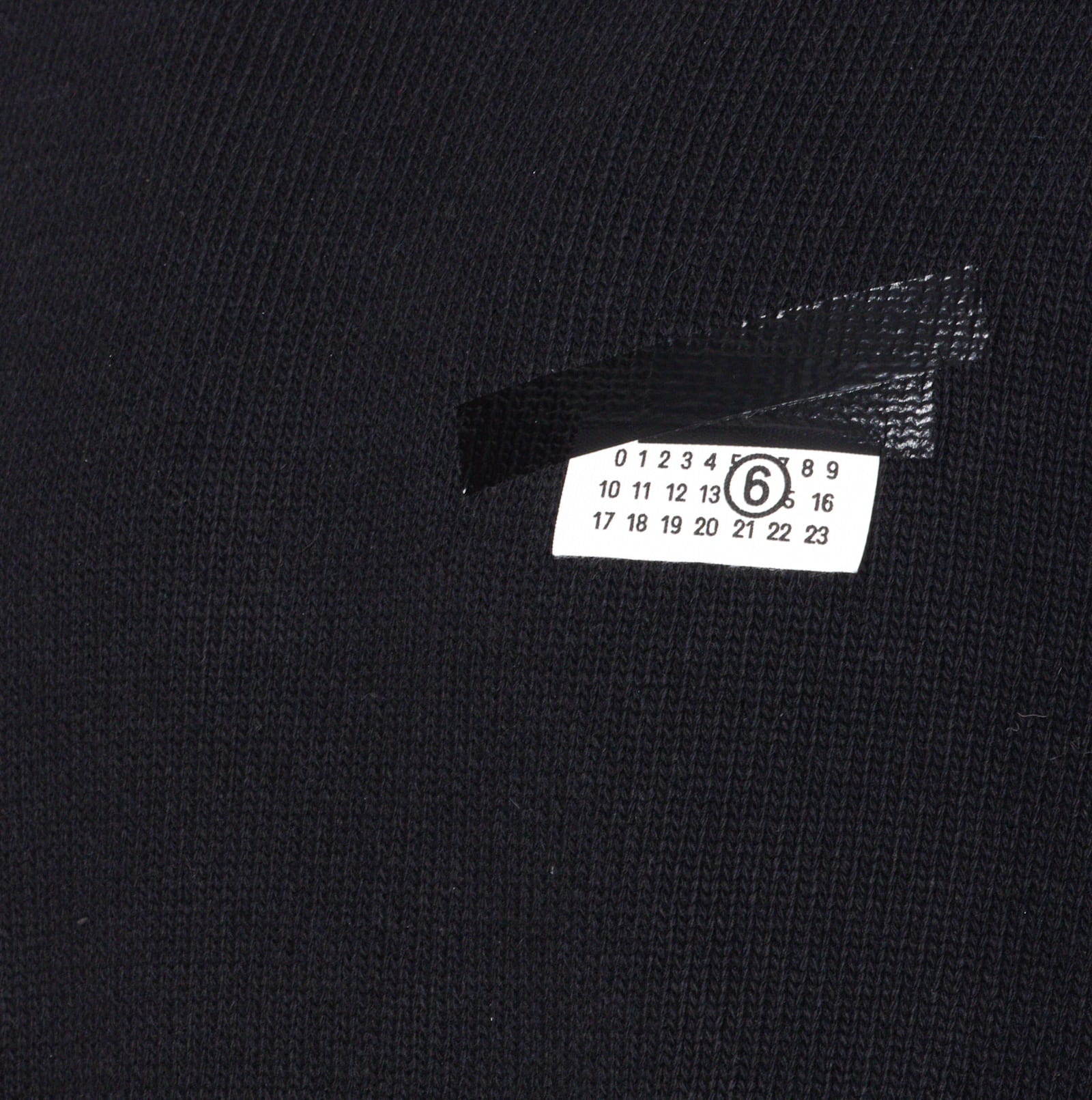Mm6 Maison Margiela Mm6 By Maison Margiela Wool Taped Label Crewneck Sweater In Black