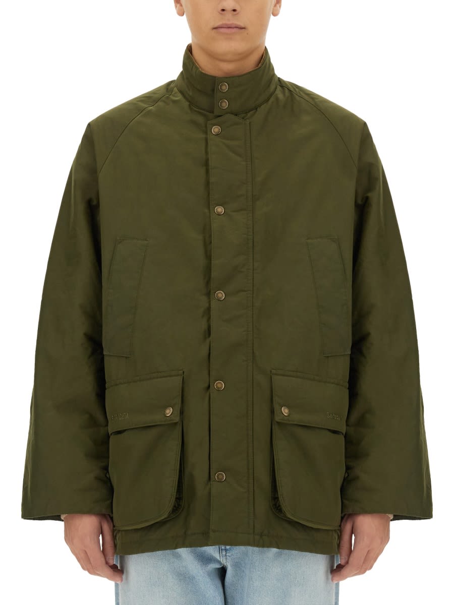 Barbour Padded Bedale Jacket In Green