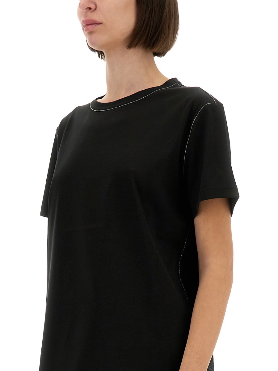 Tシャツ・カットソー FABIANA FILIPPI 'Filo Diamante' T-shirt Black Fabiana Filippi Filo Diamante T-shirt In Black | ModeSens