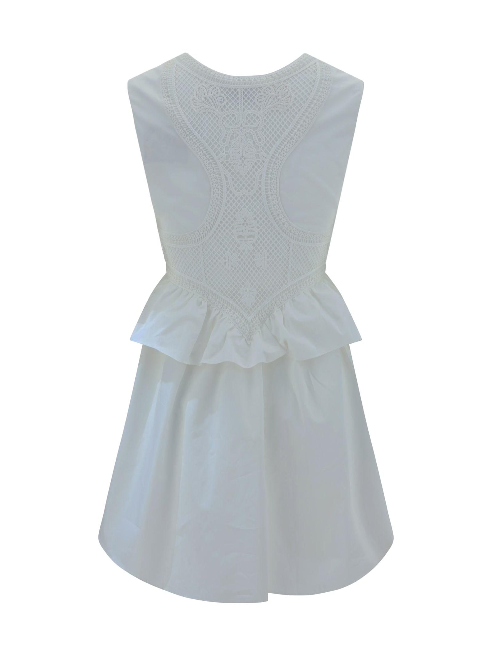 Shop Self-portrait Mini Dress In White
