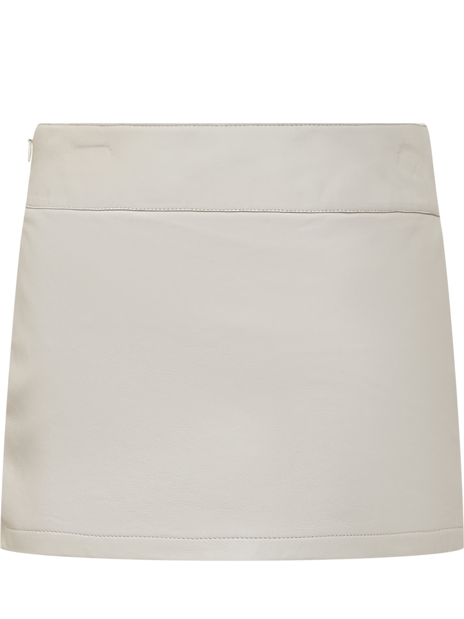 Shop Diesel Mini Skirt In Bianco