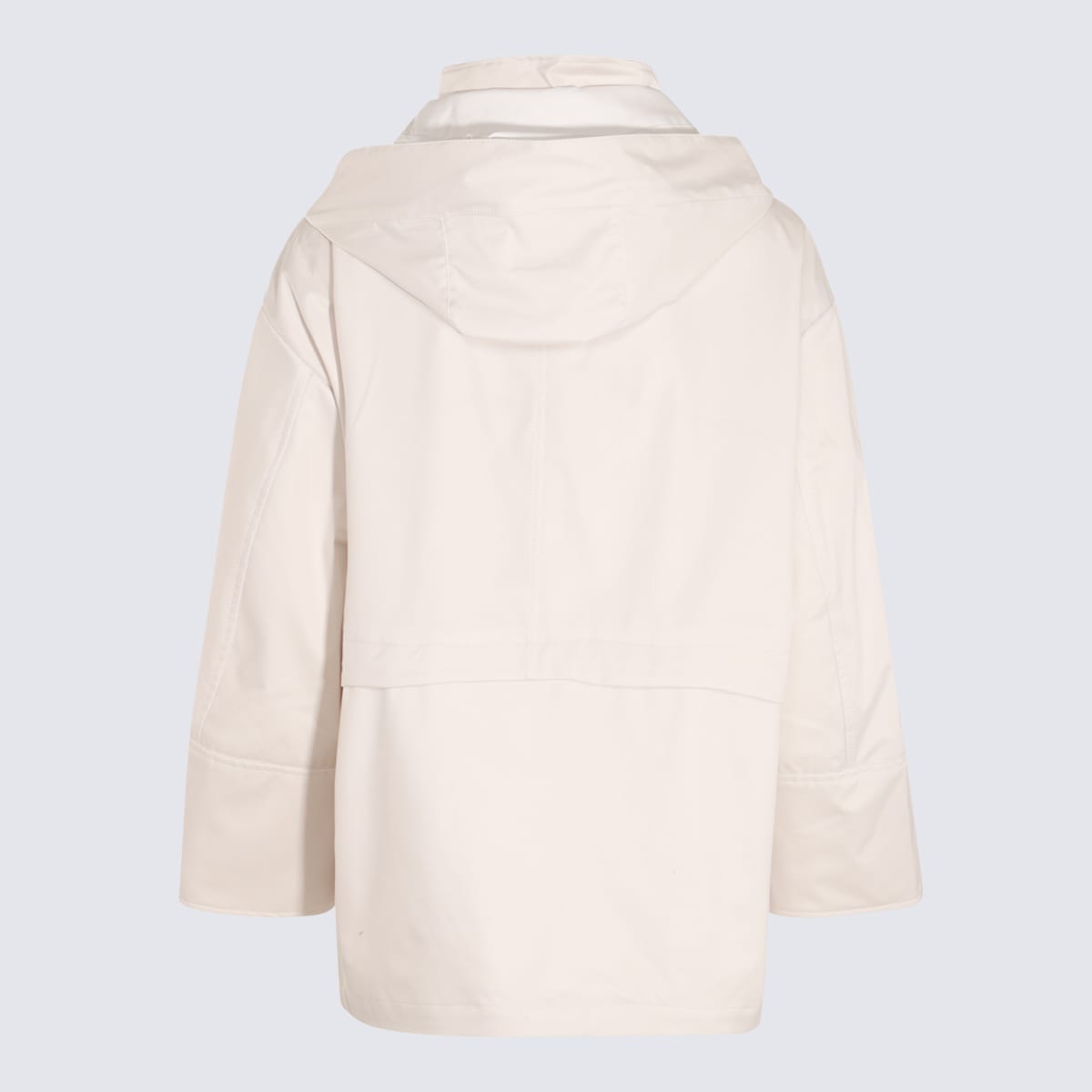 Shop Moorer Cream Down Jacket In Avorio Light/bianco