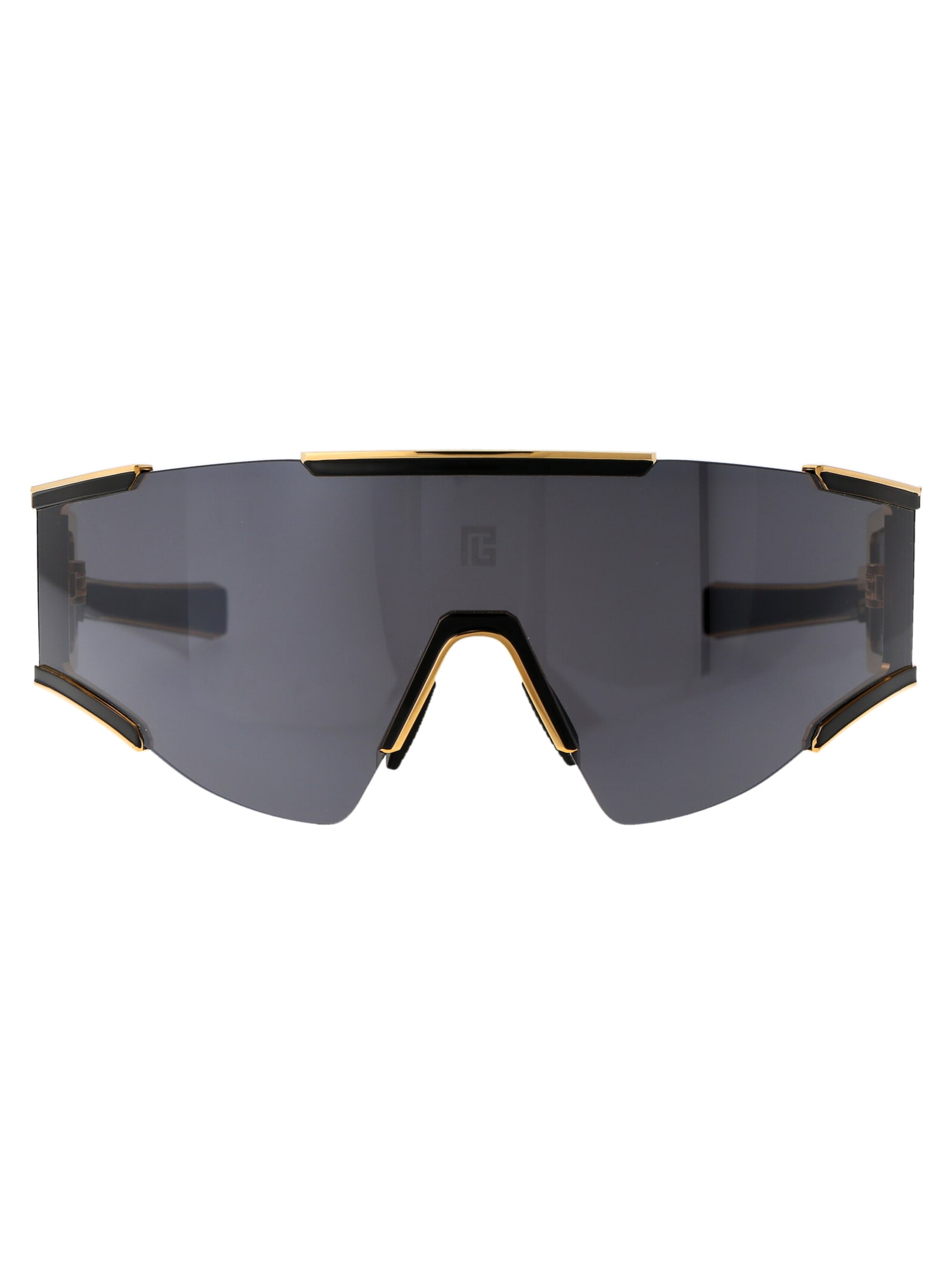Shop Balmain Fleche Sunglasses In 138a Gld - Blk