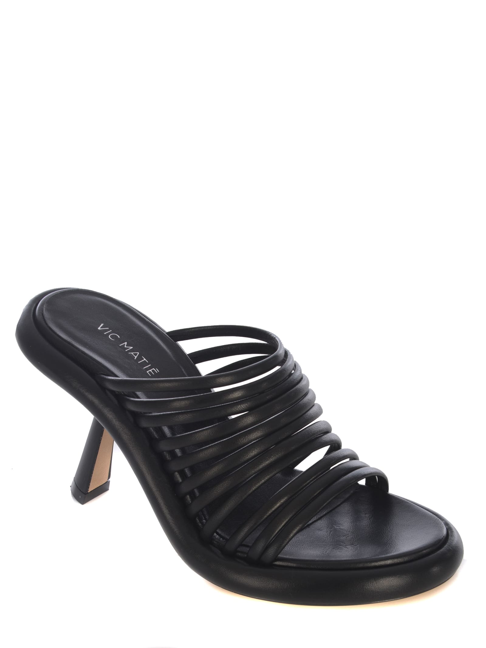 Shop Vic Matie Sandal Vic Matié Dosh Made Of Nappa In Nero