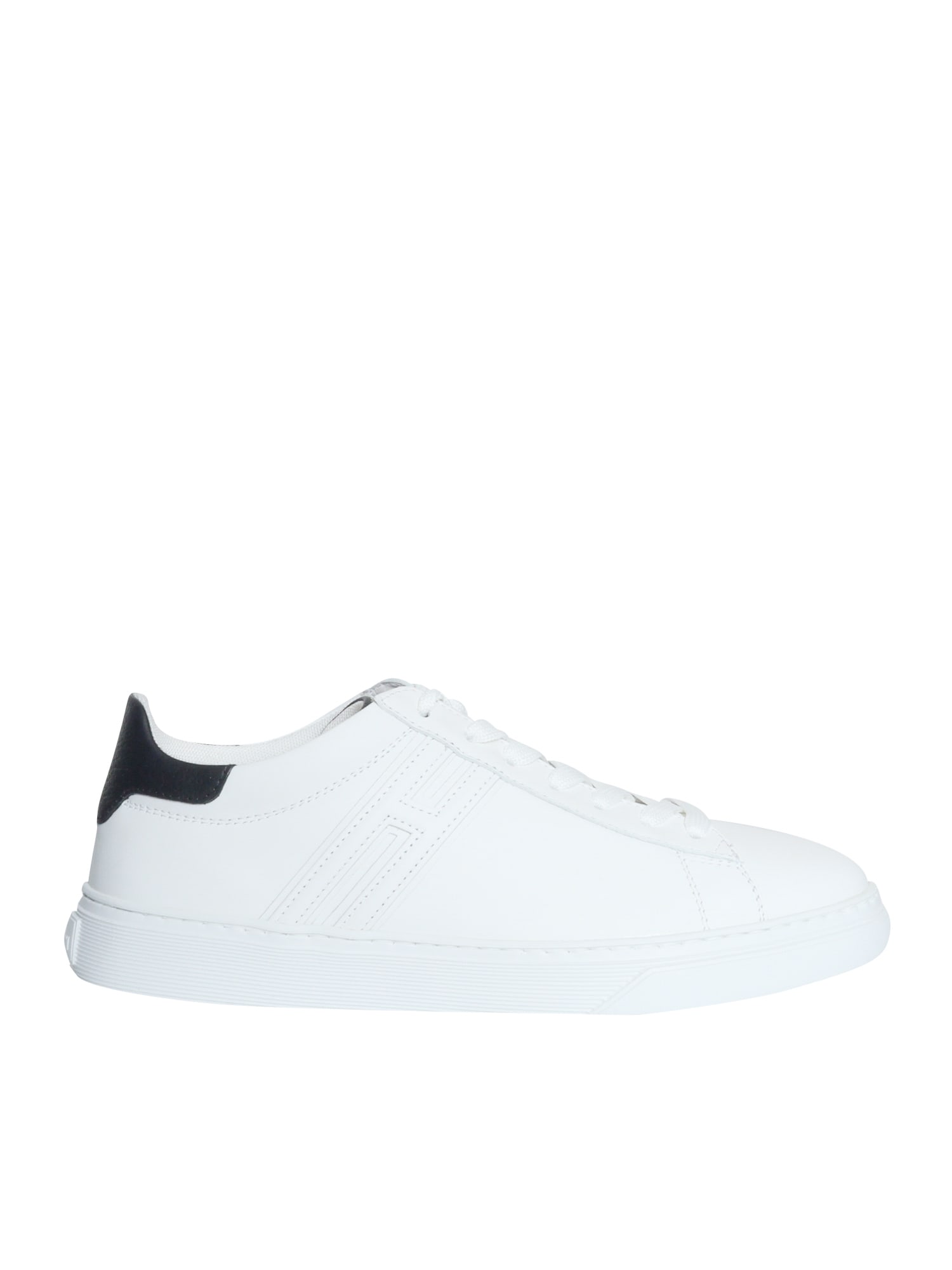 Shop Hogan White Canaletto Sneakers
