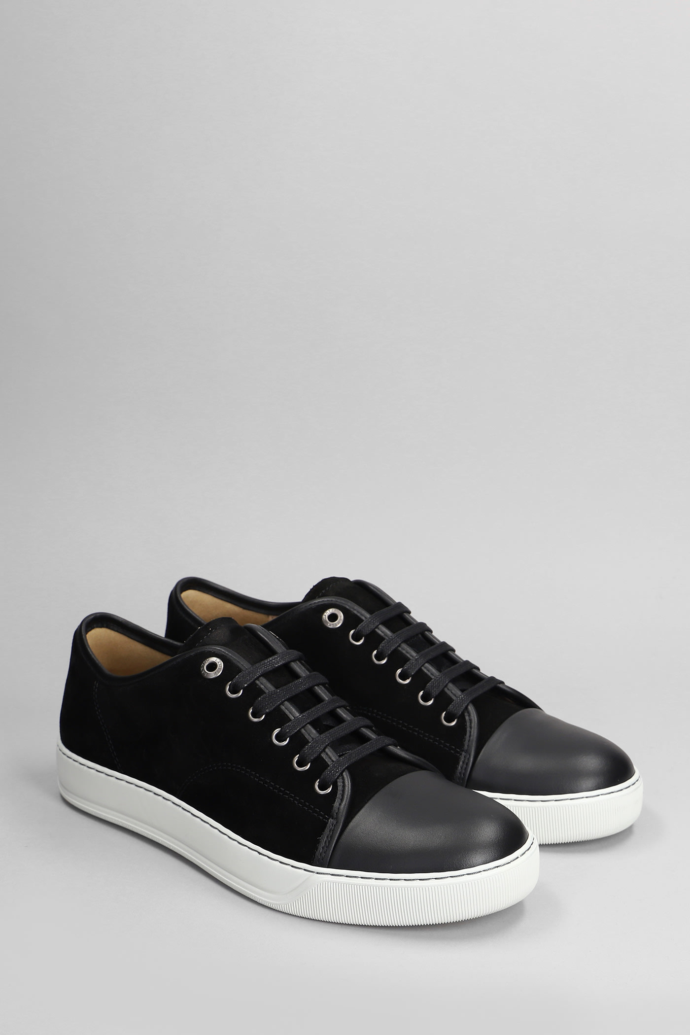 Shop Lanvin Dbb1 Sneakers In Black Suede