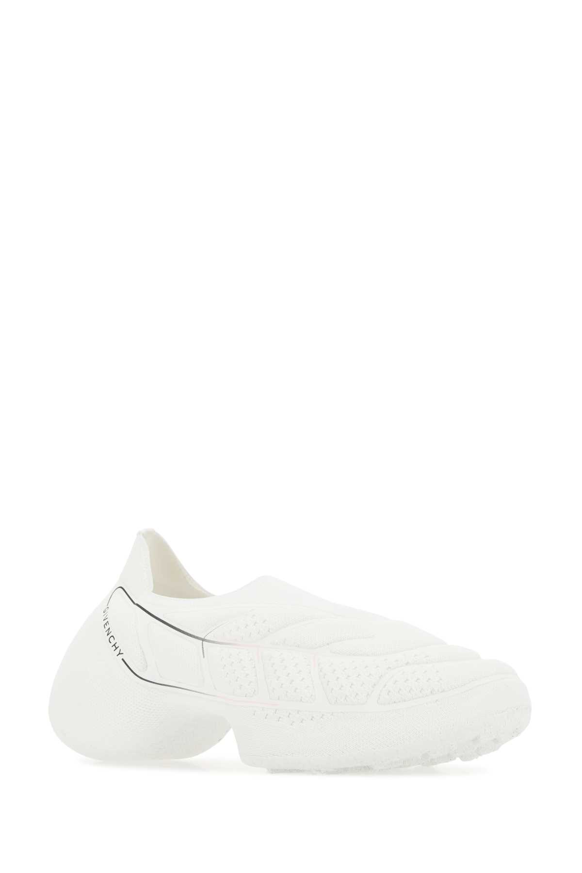 Shop Givenchy White Fabric Tk-360+ Slip Ons In 149