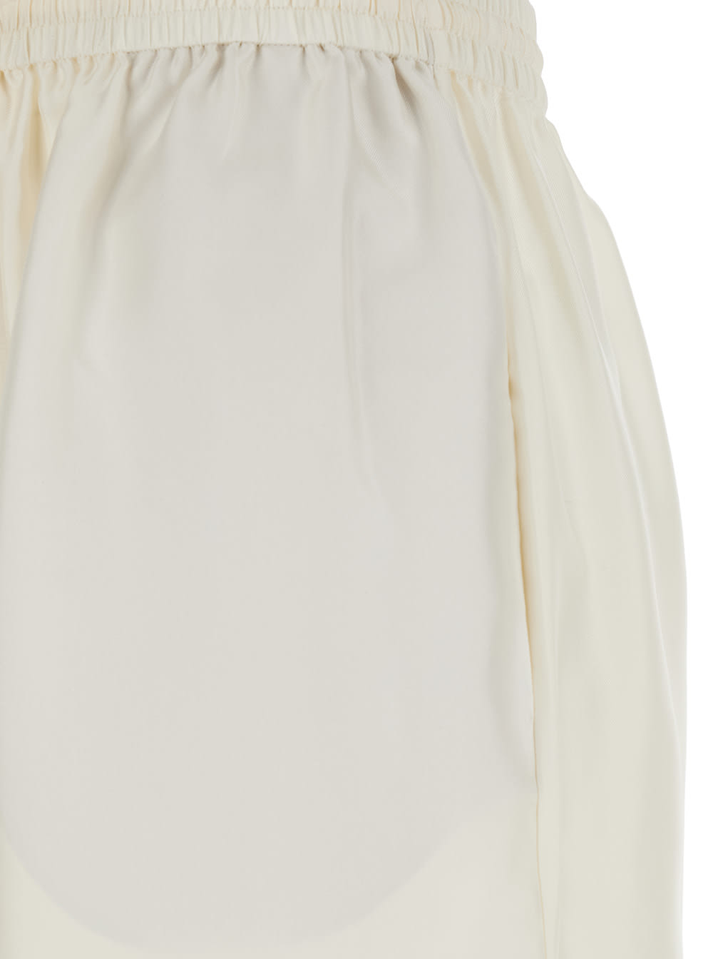 Rohe Wide-leg Trousers In Pearl Colour In White