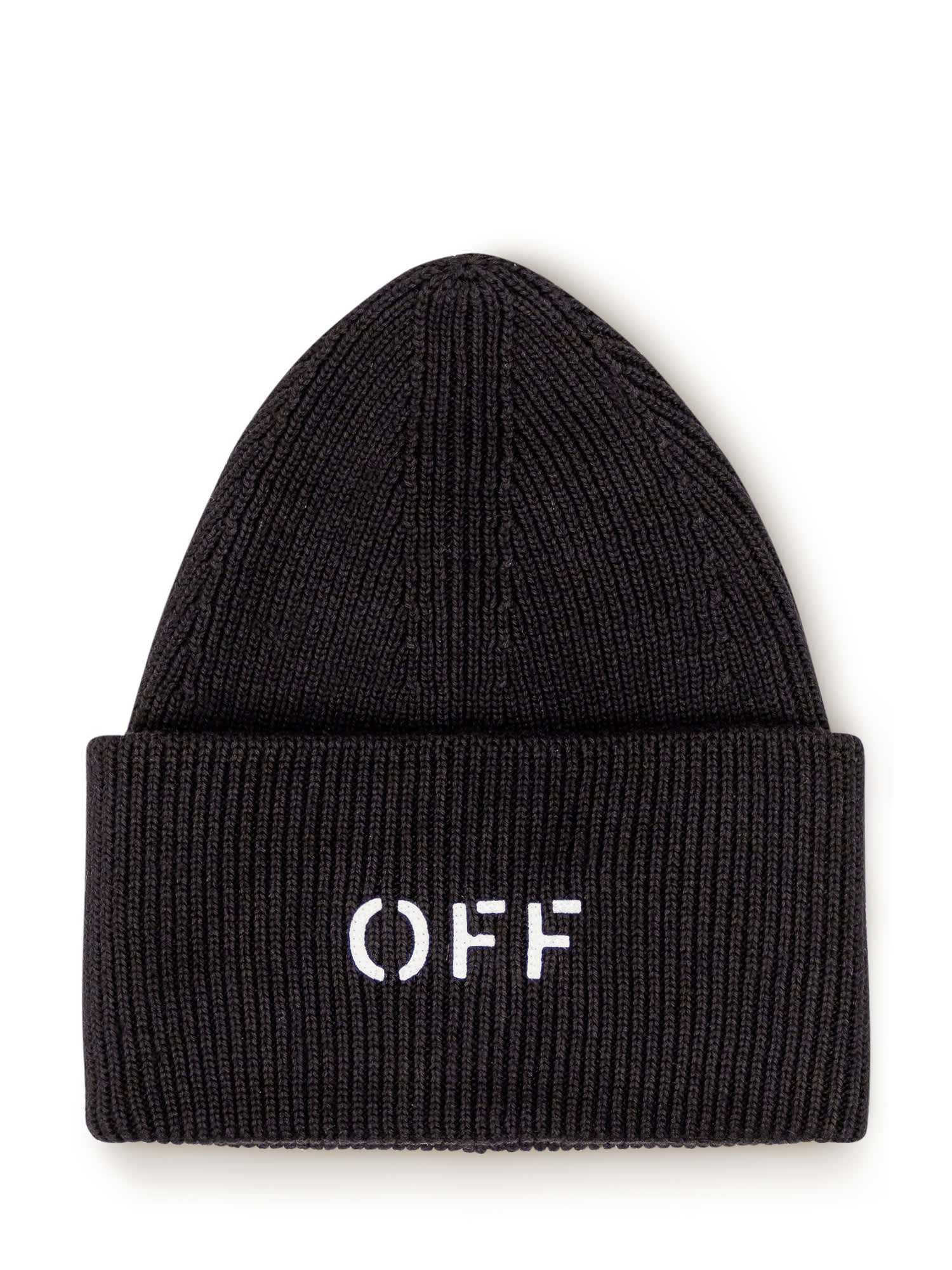Off Stamp Loose Knit Beanie