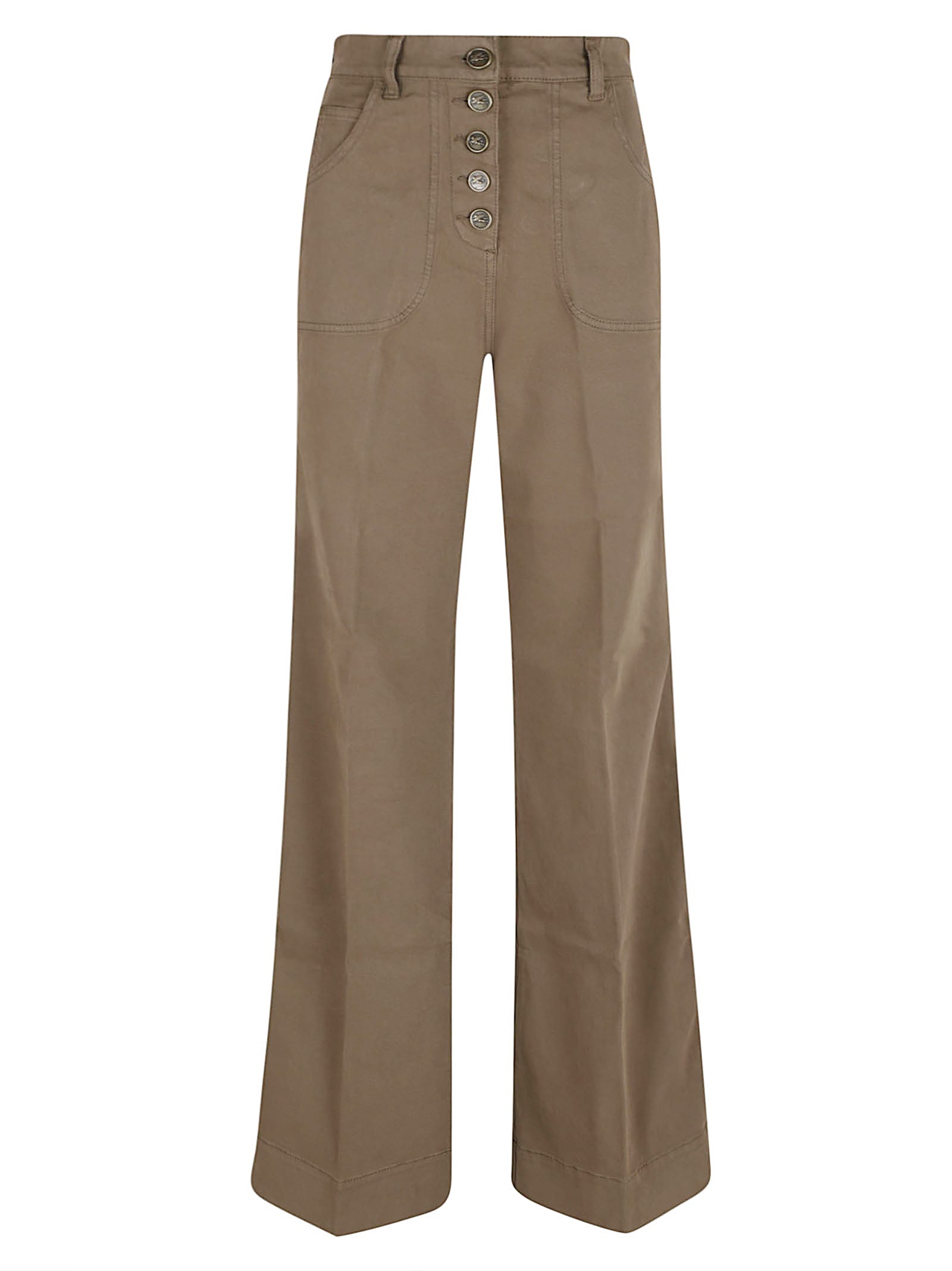 Etro Denim Jeans Woman In Brown