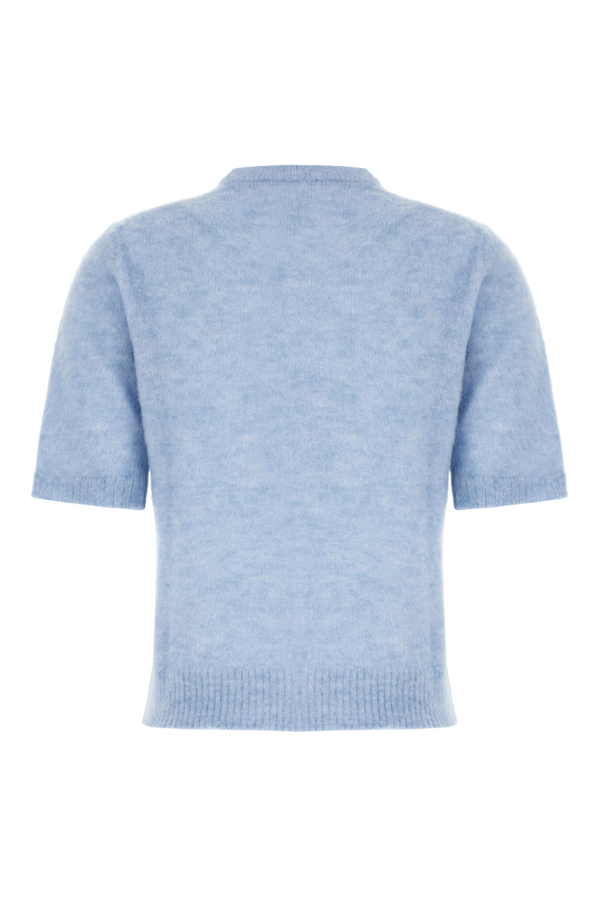 Ganni Maglione In Misto Alpaca Azzurro  Donna In Blue