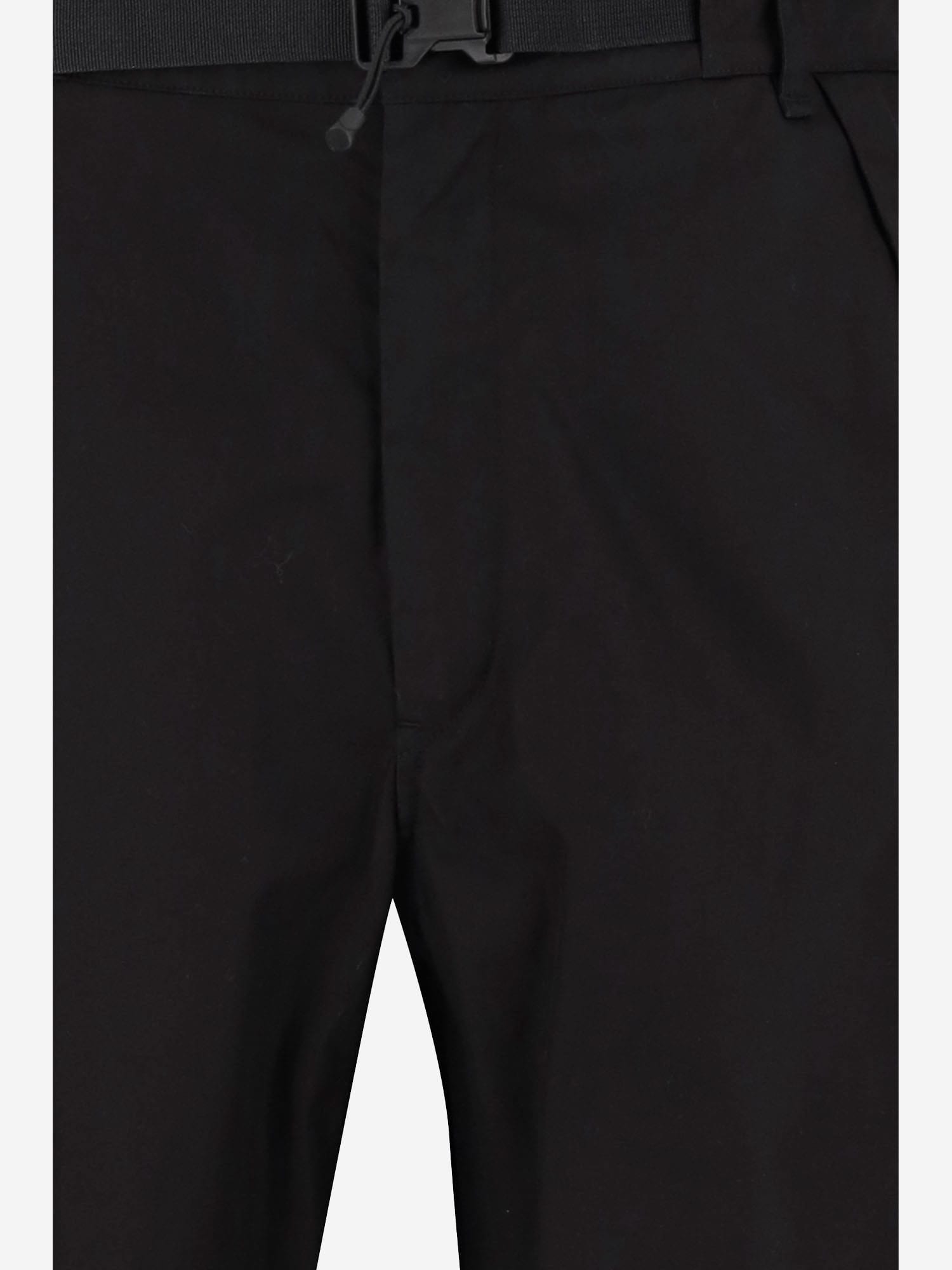 C.p. Company Cp Company Cotton Cargo Pants With Logo In Black