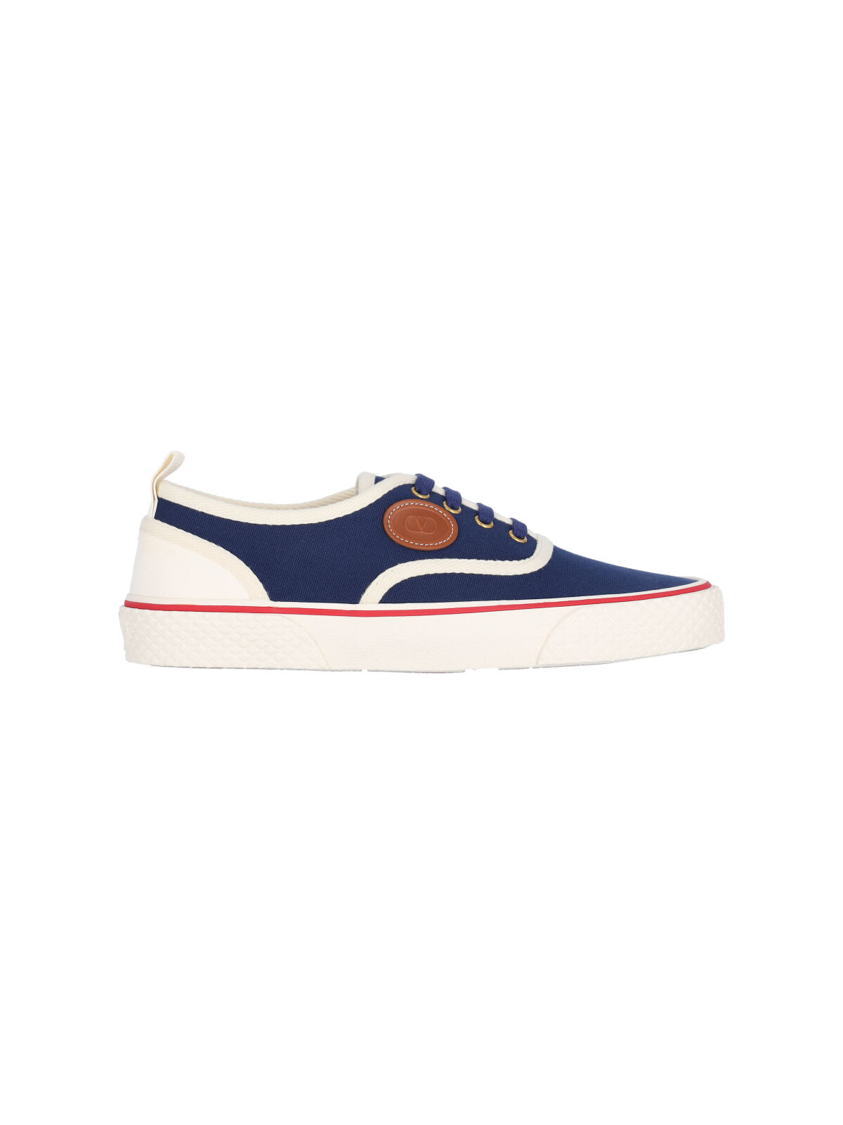Valentino Garavani Sneaker Nojoke In Blue And White Canvas