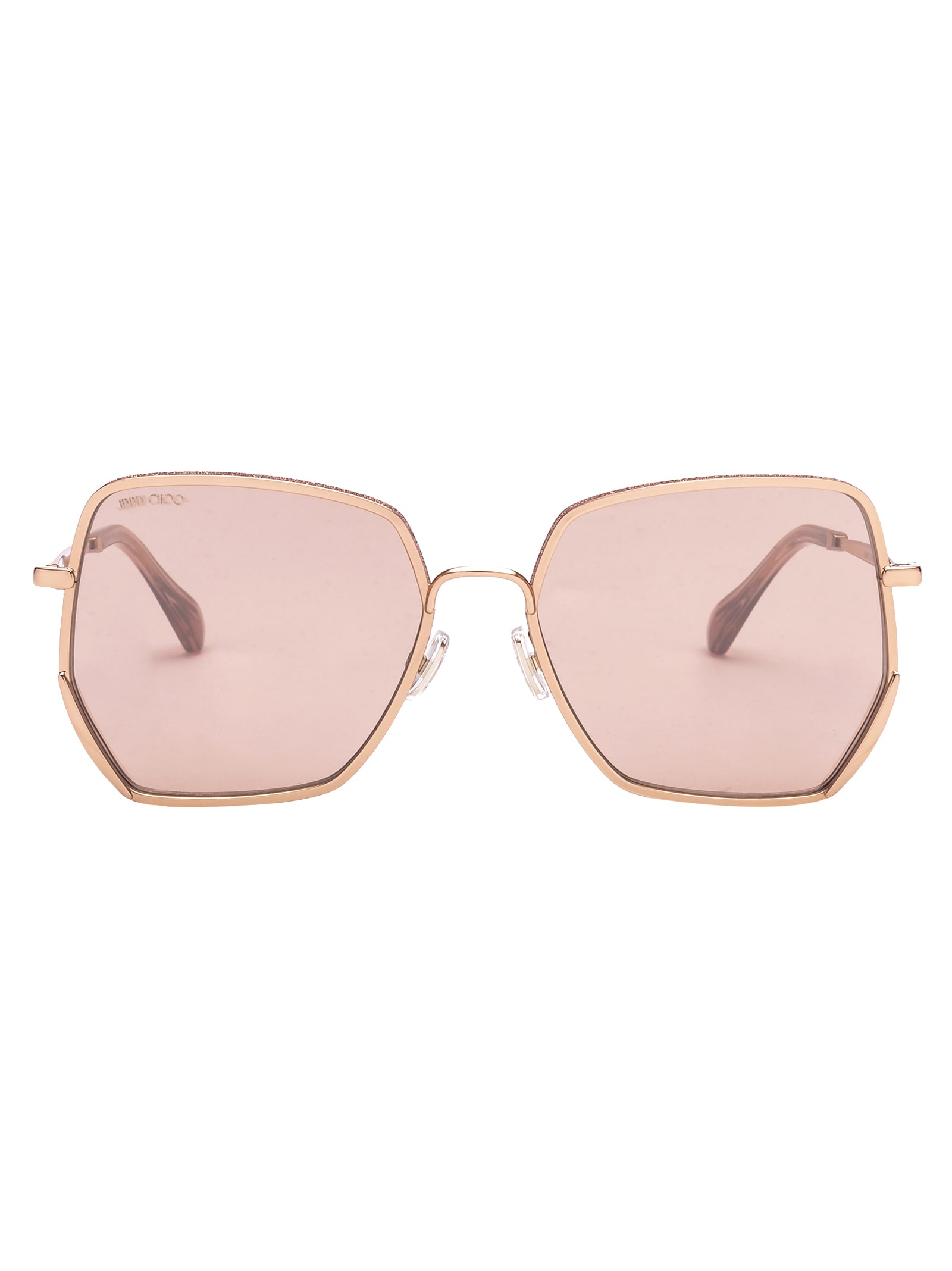 Jimmy Choo Sunglasses In S Gold Pink | ModeSens
