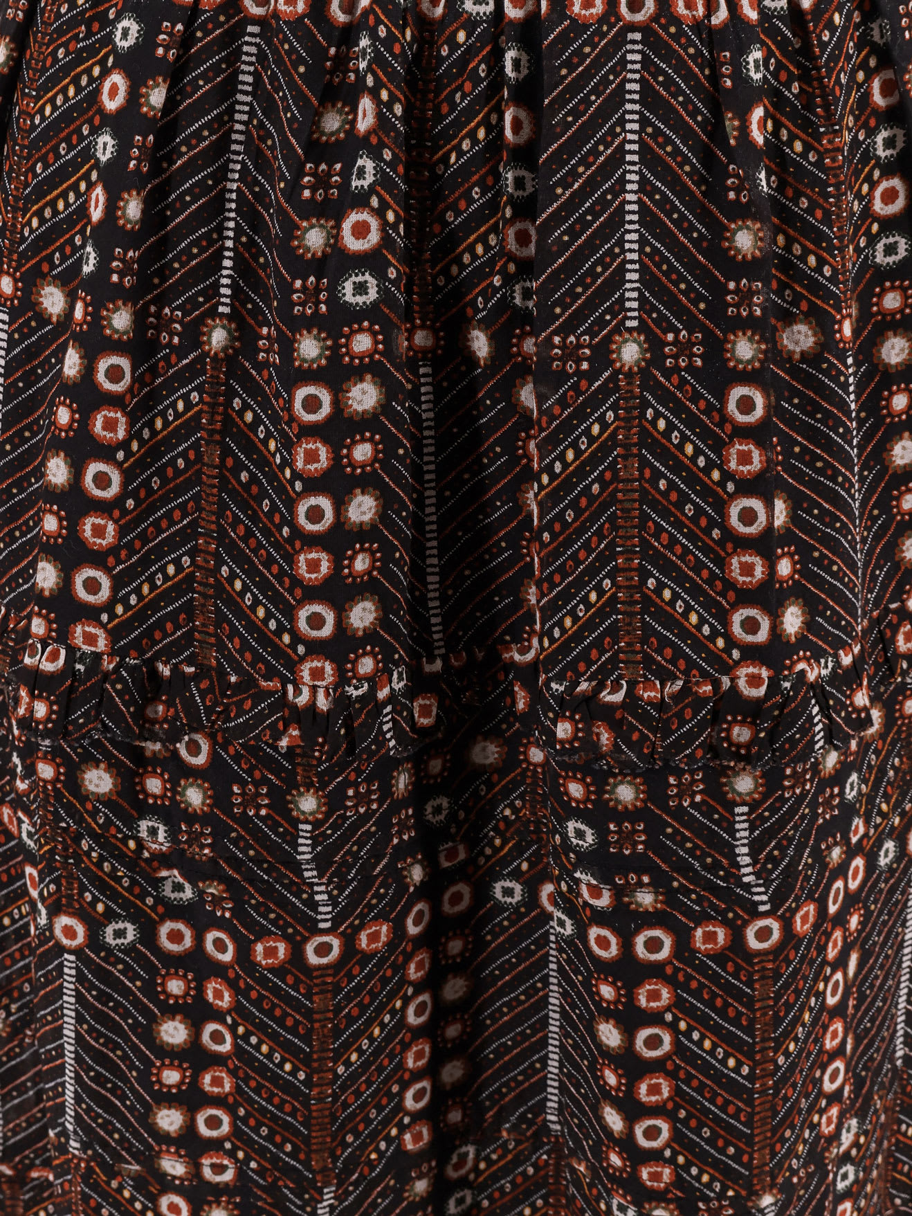 Isabel Marant Étoile Marant Etoile Women Diya Biologic Cotton Skirt With All-over Print In Black