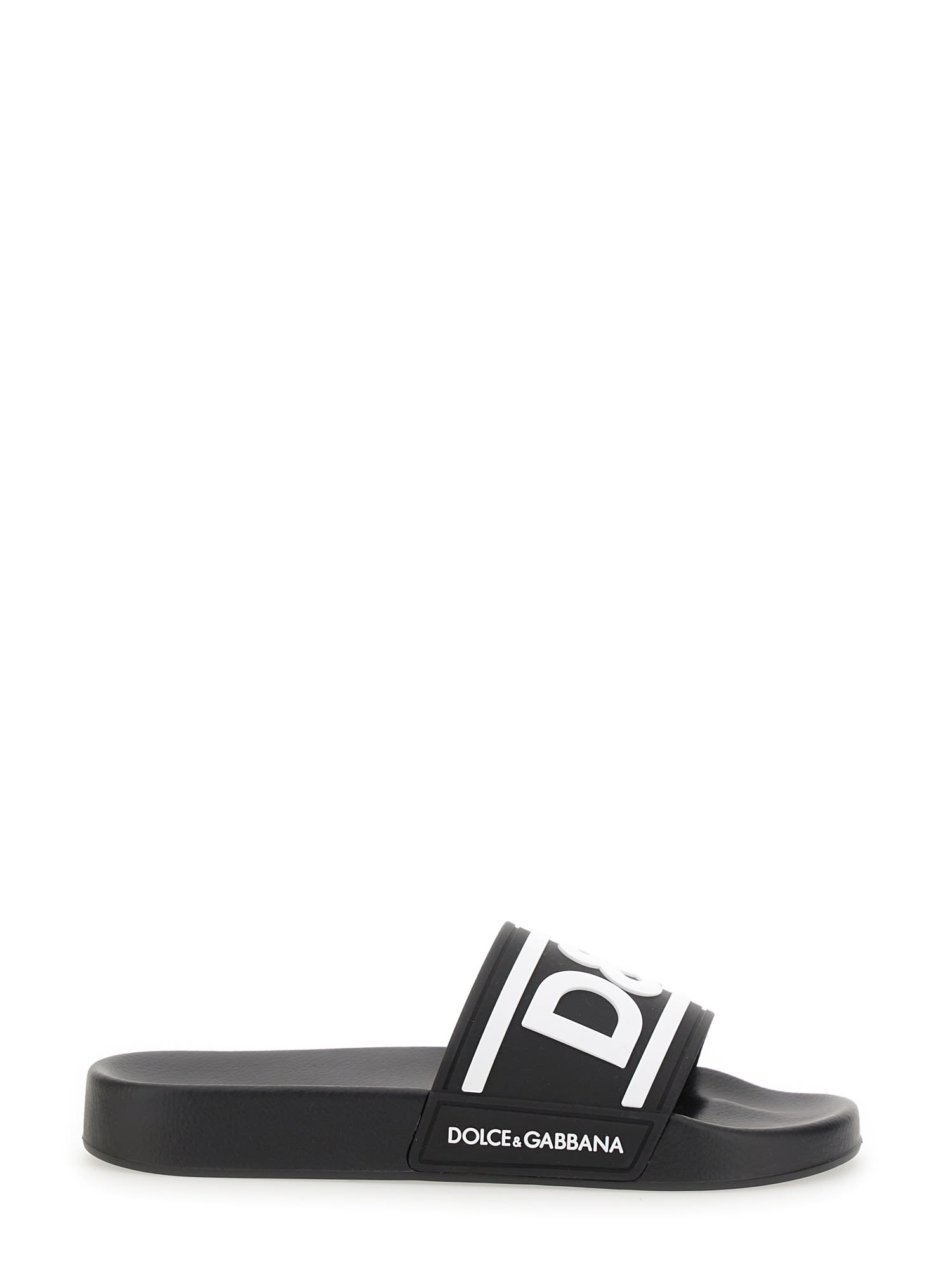 Dolce & Gabbana Slide Sandal With Logo