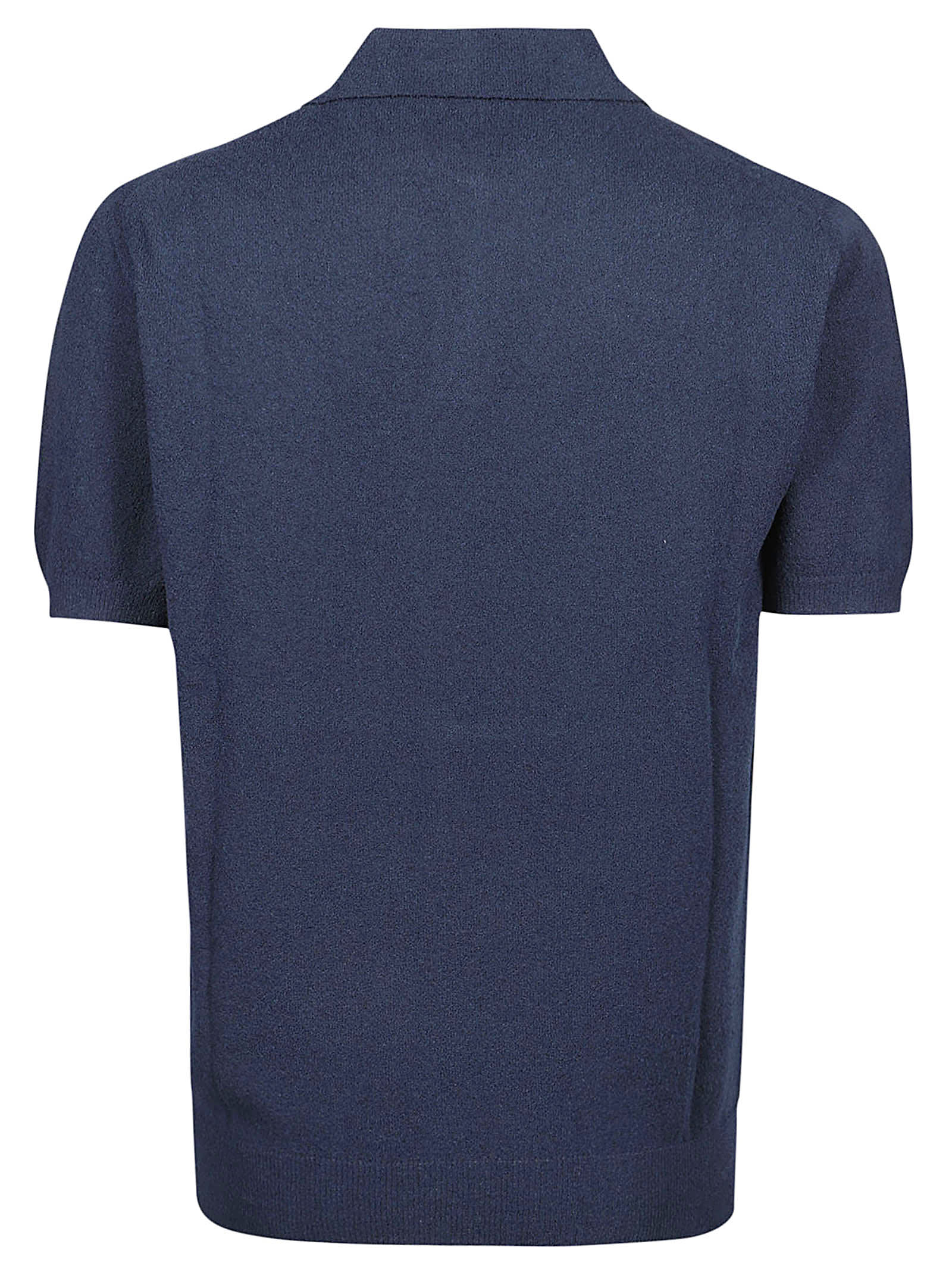 Shop Drumohr Jhonny Short Sleeve Polo Shirt In Blu
